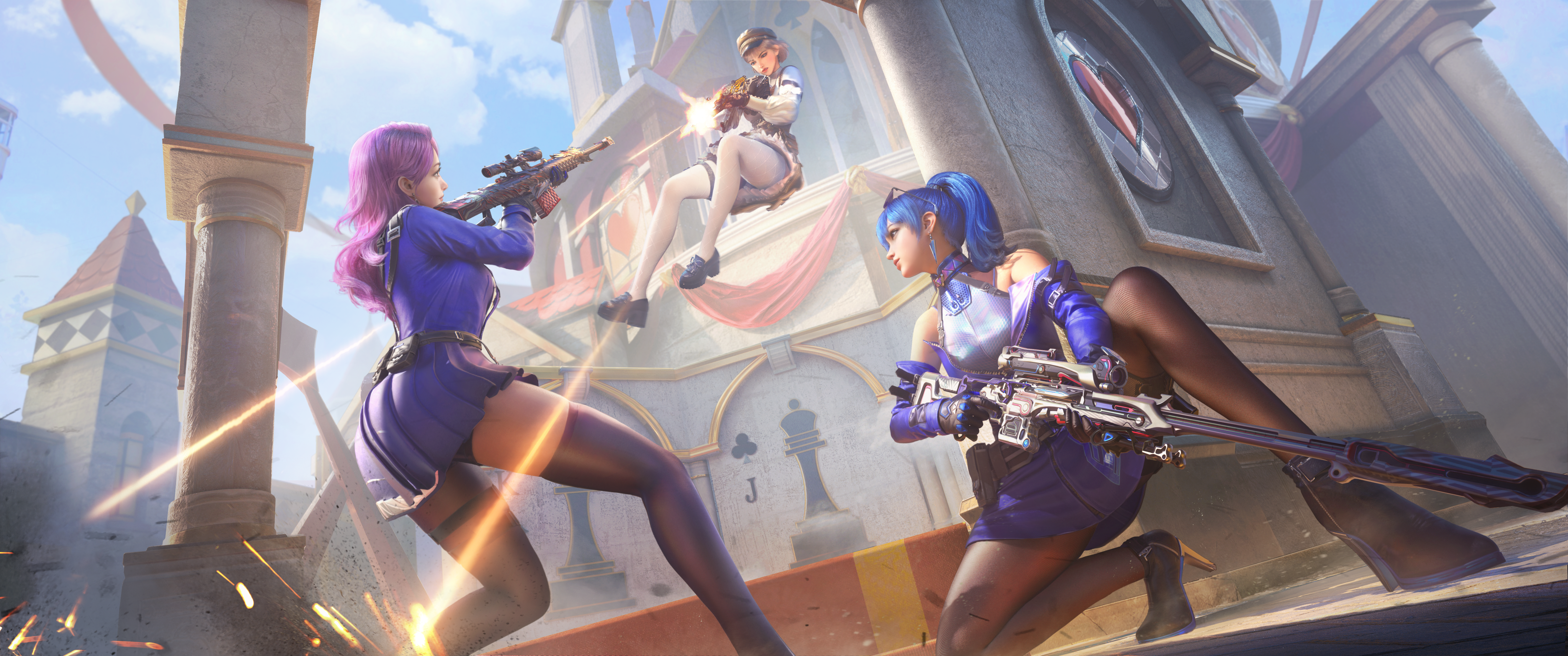 CrossFire 4K Video Game Girls Fighting HD Wallpaper
