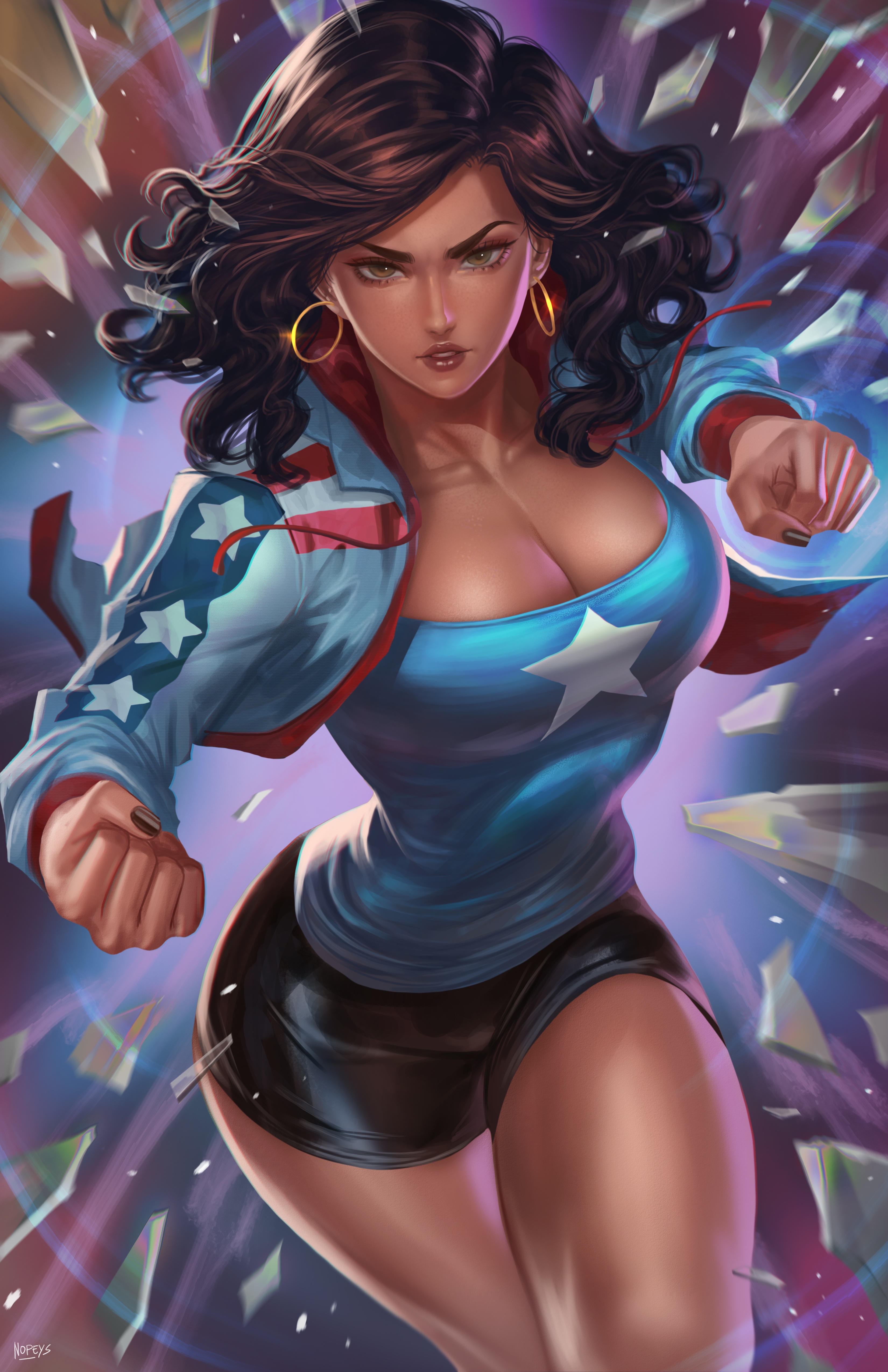 America Chavez fan art by Nopeys HD Phone Wallpaper