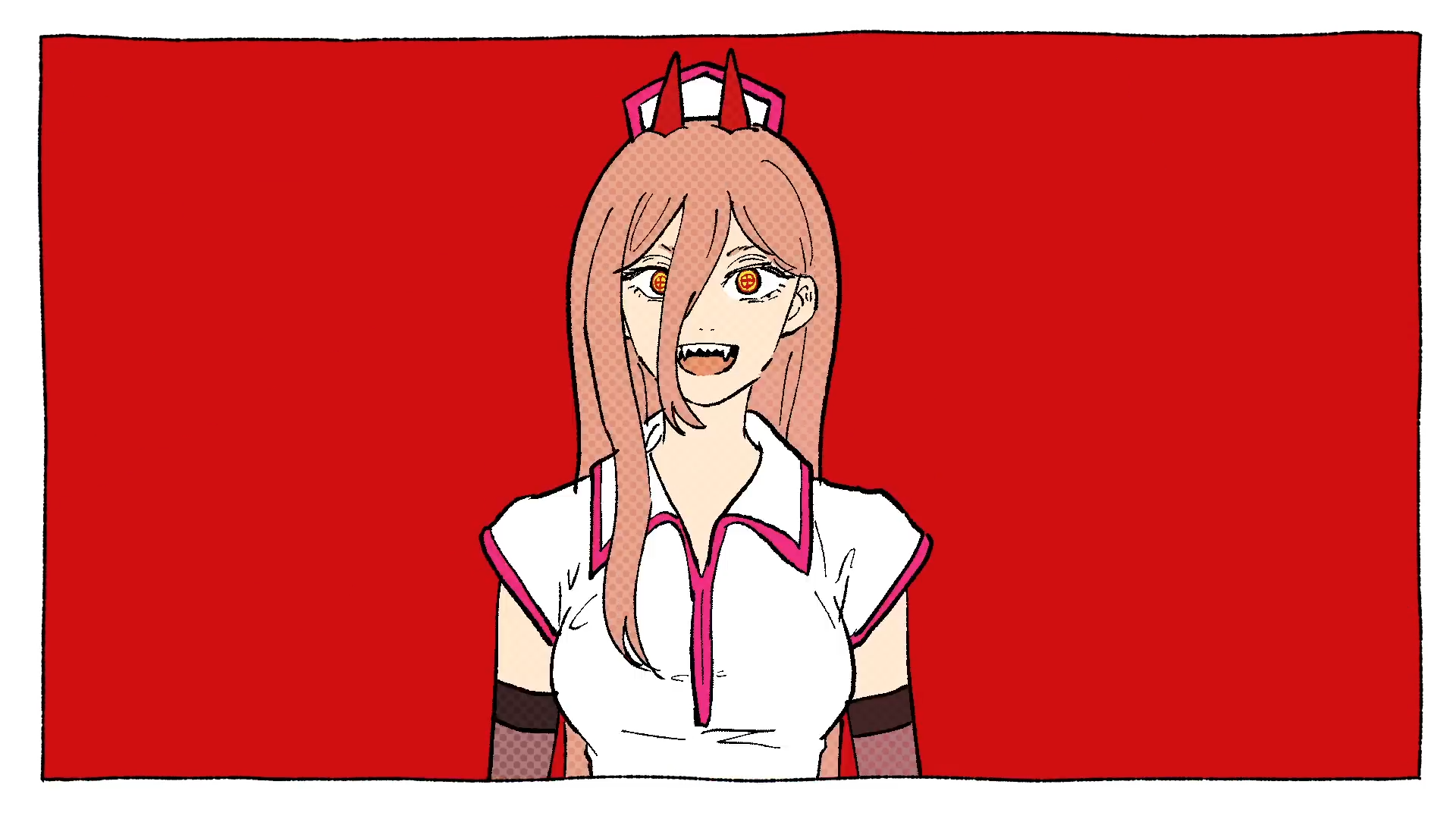 Power from Chainsaw Man in a nurse outfit HD Wallpaper