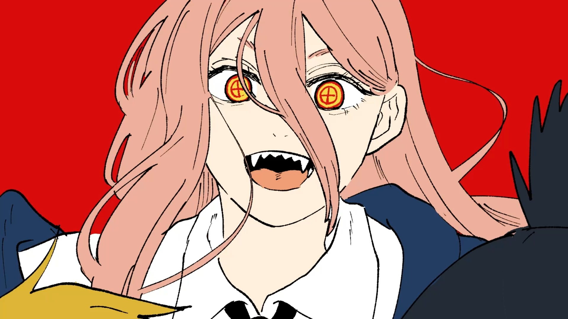 Power from Chainsaw Man with sharp teeth HD Wallpaper
