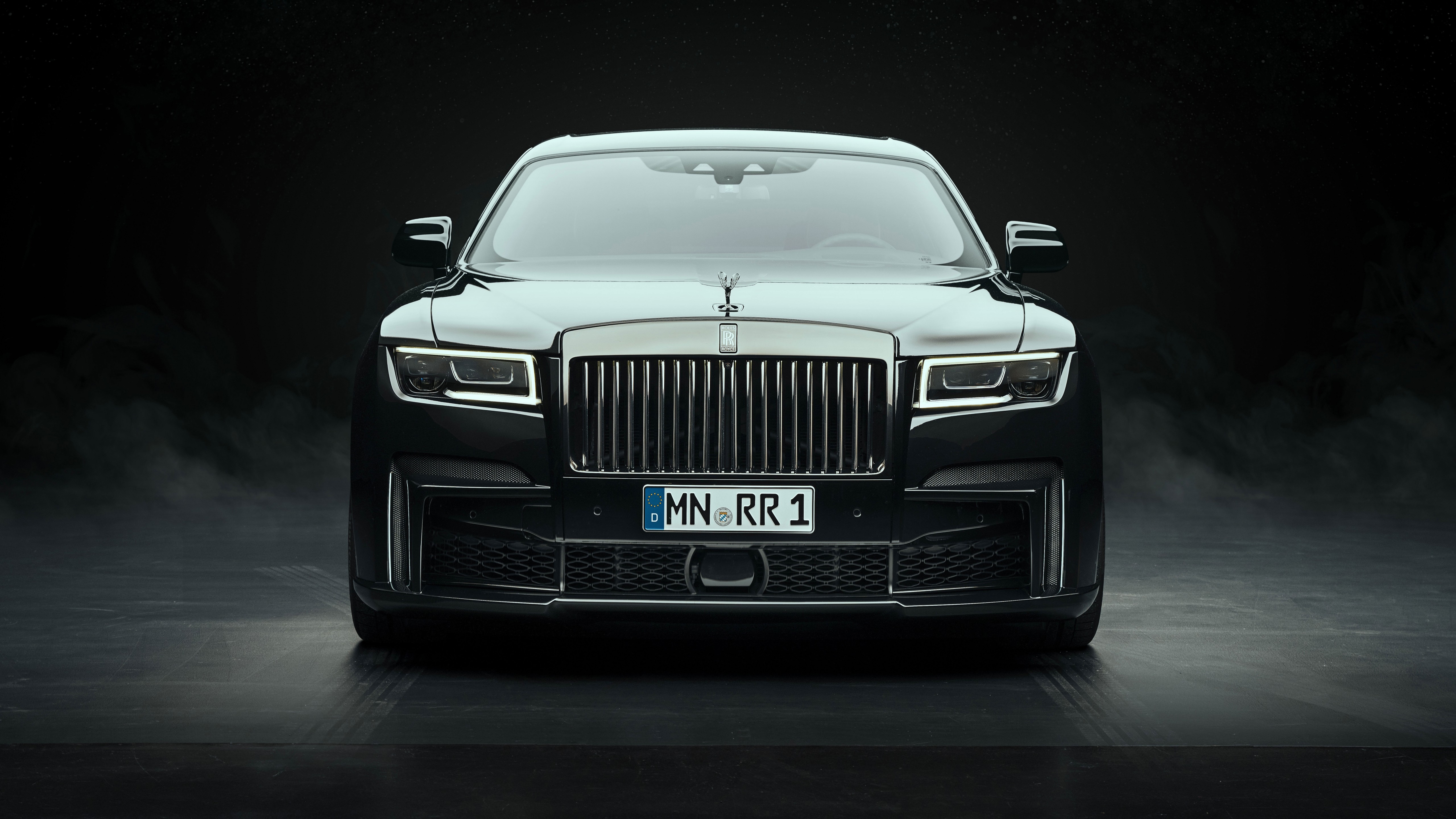 4K Rolls-Royce Ghost frontal view HD Wallpaper