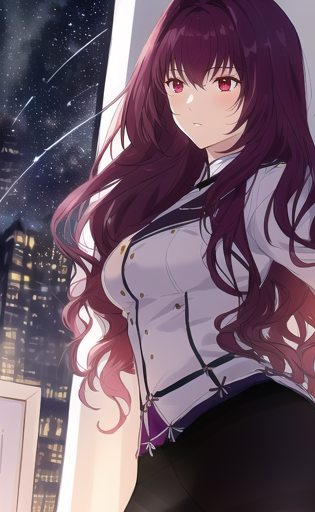 Scathach from Fate/Grand Order fan art HD Phone Wallpaper
