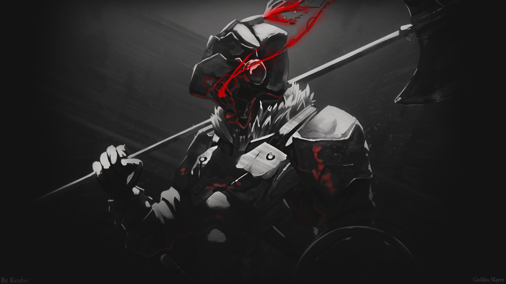 Goblin Slayer holding an axe HD Wallpaper