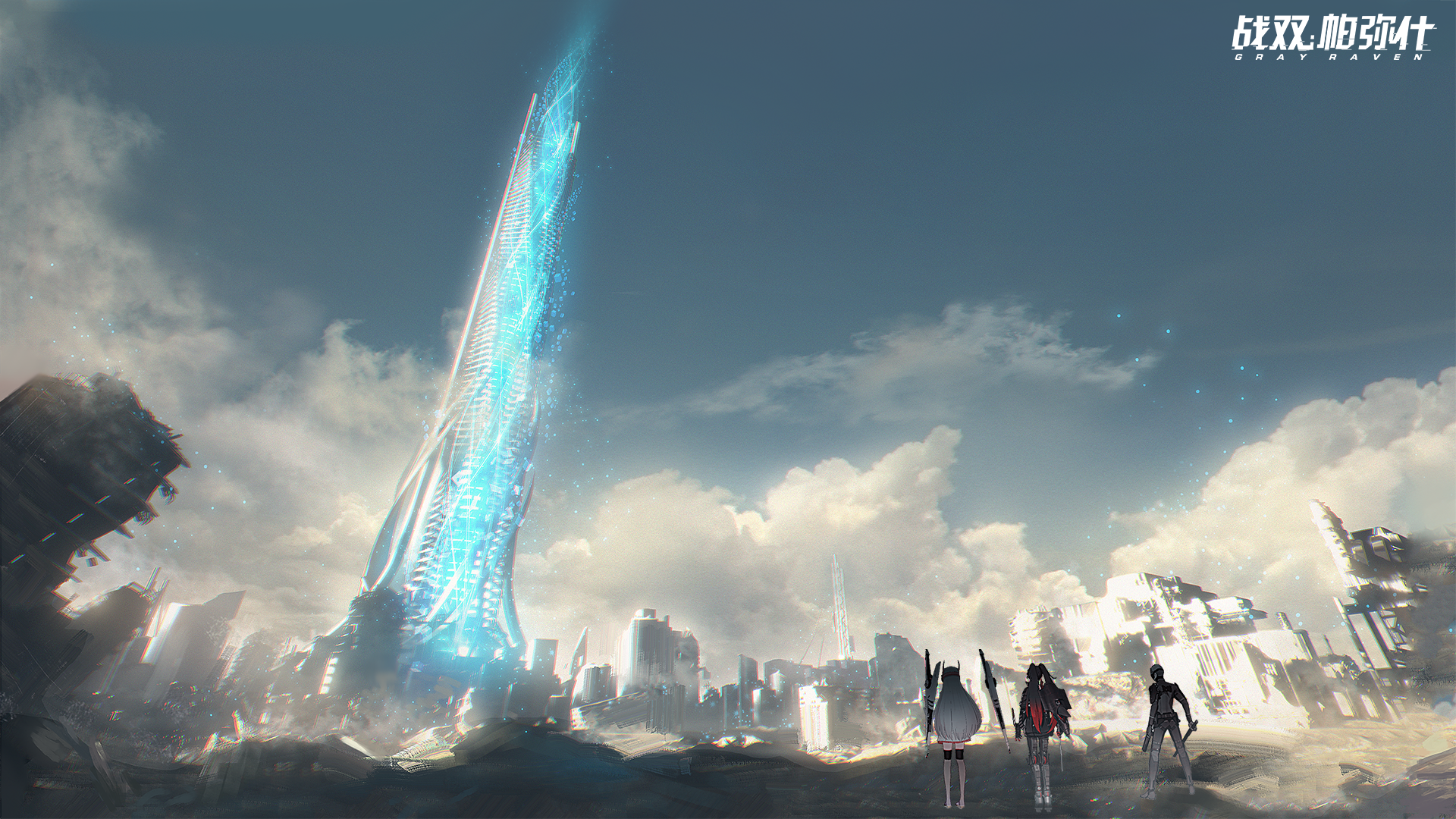 Lucia and allies in Punishing: Gray Raven ruins HD Wallpaper
