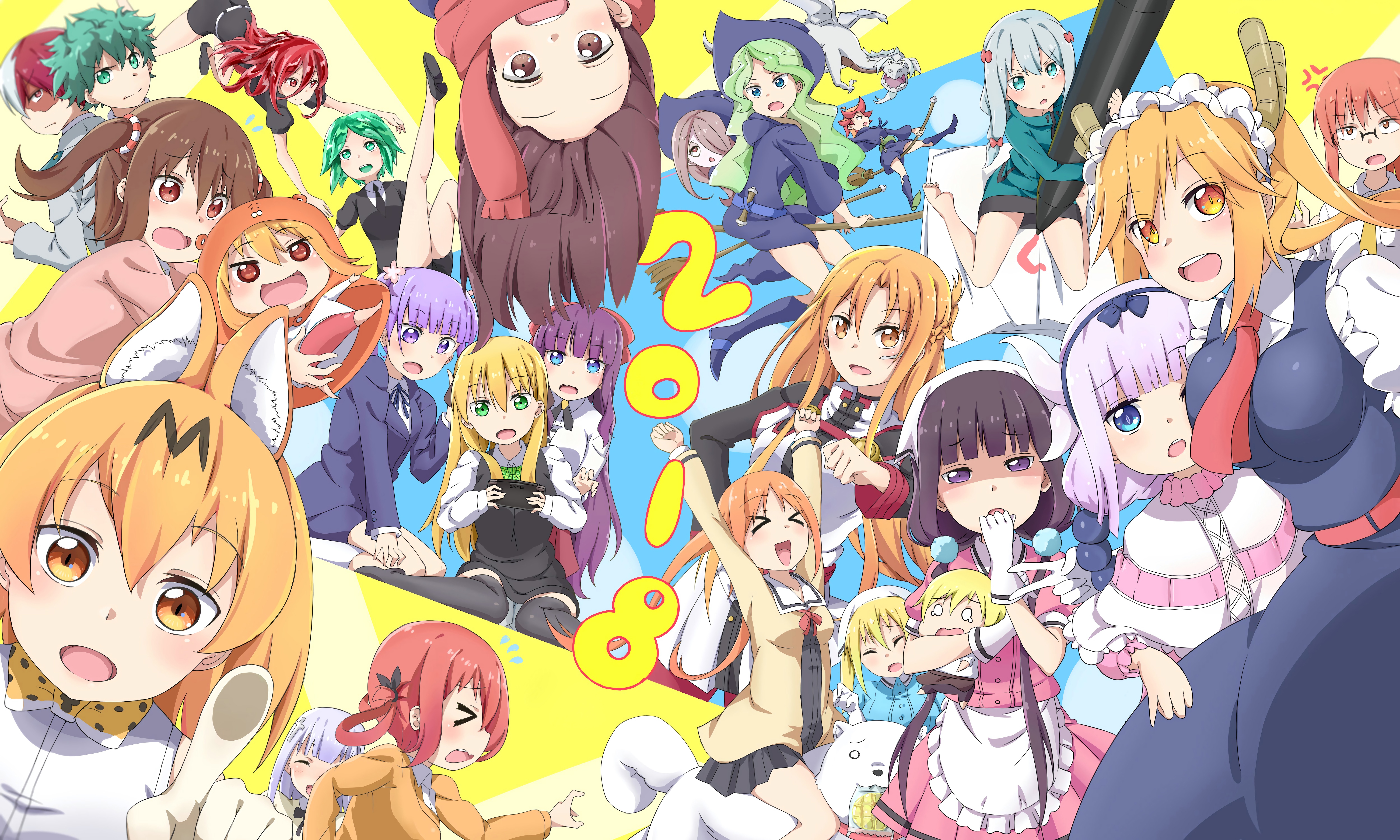 Anime Crossover Collection 2018 HD Wallpaper