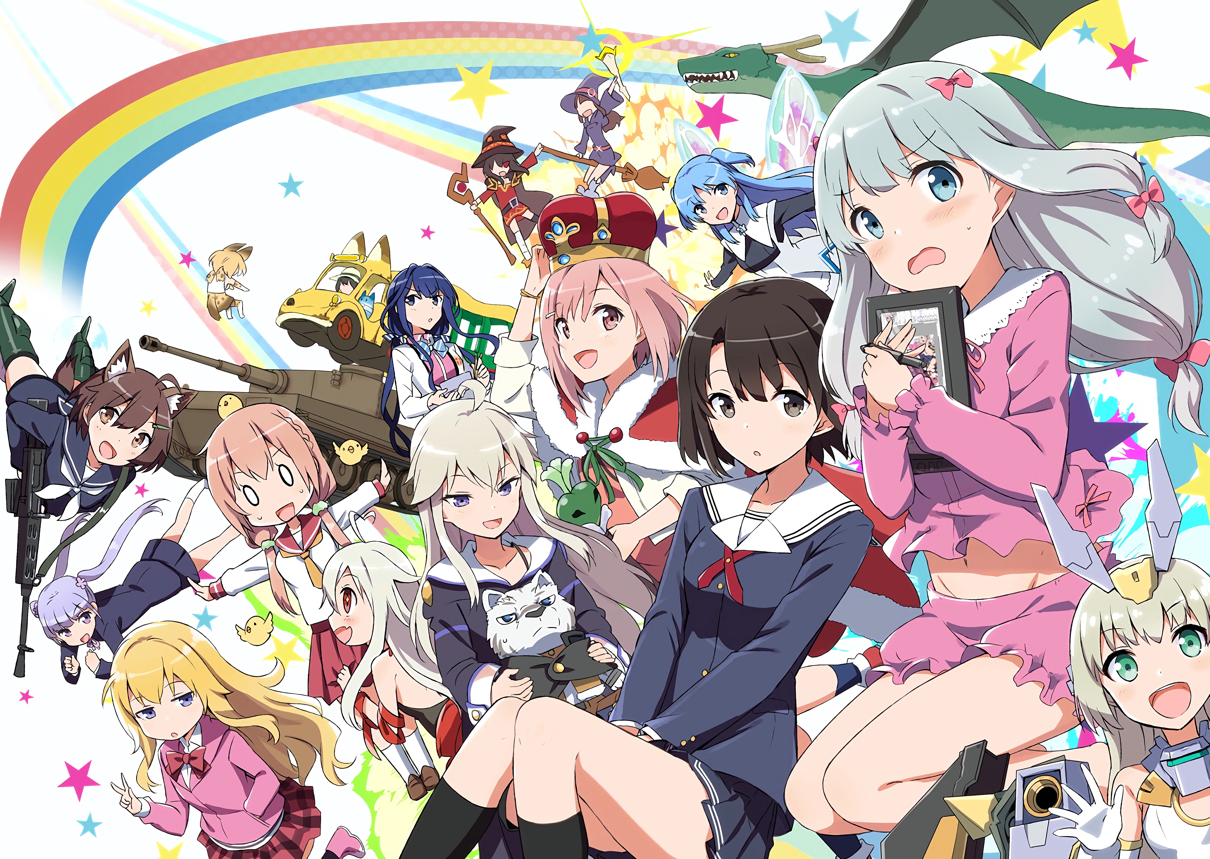 Anime Crossover Collection HD Wallpaper