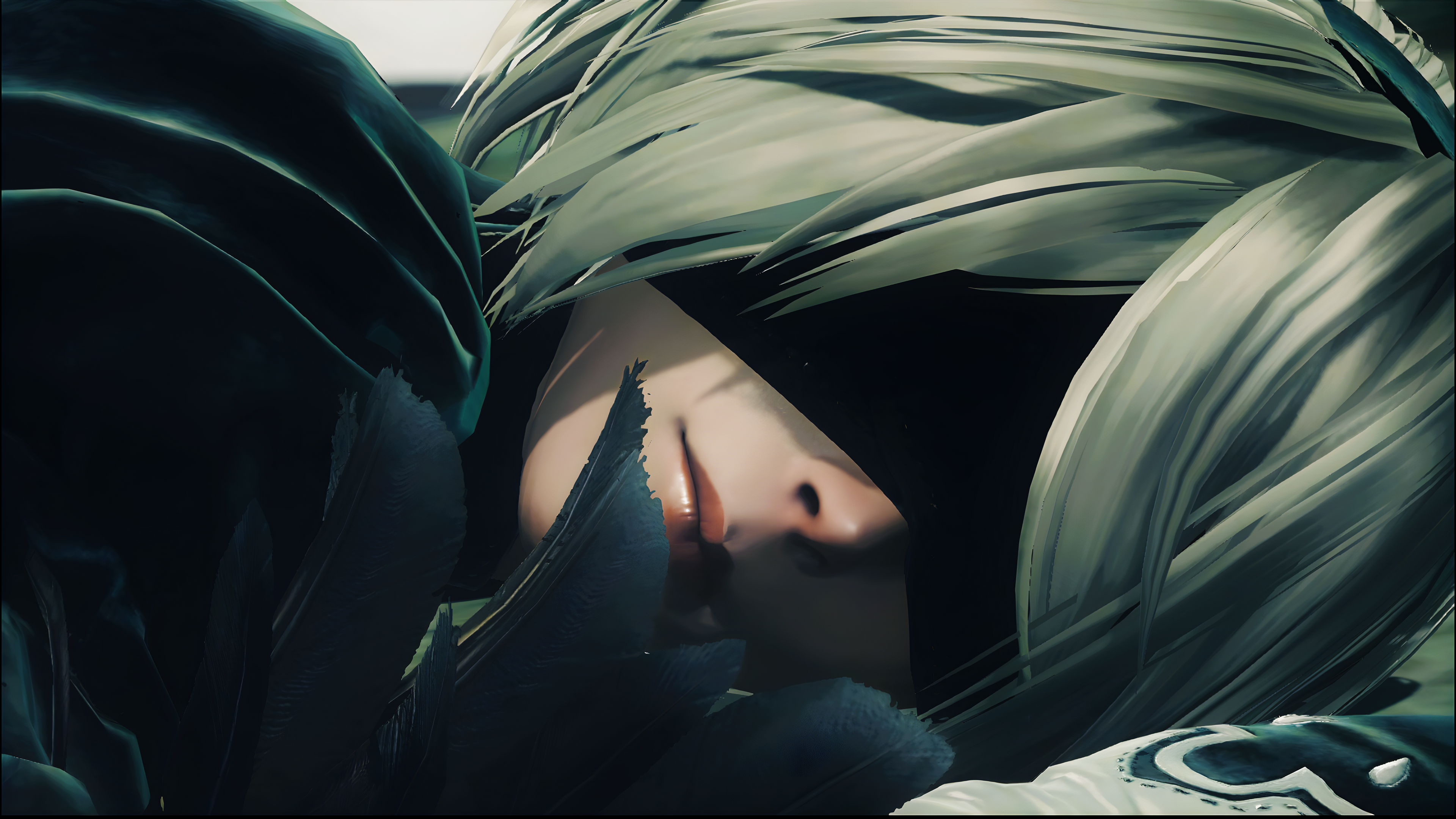 4K 2B from Nier: Automata with blindfold HD Wallpaper