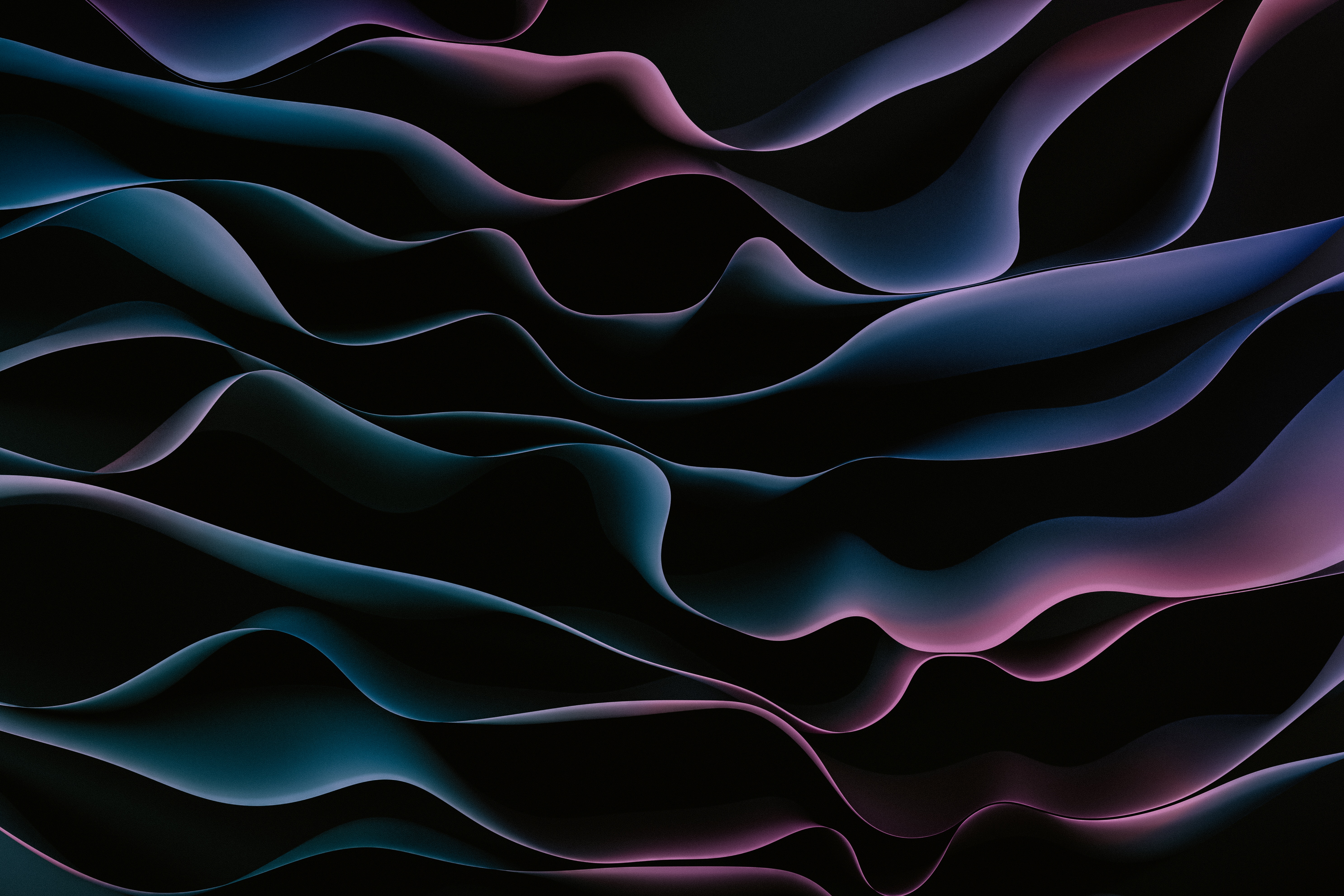 4K Abstract Waves Pattern by Pawel Czerwinski HD Wallpaper