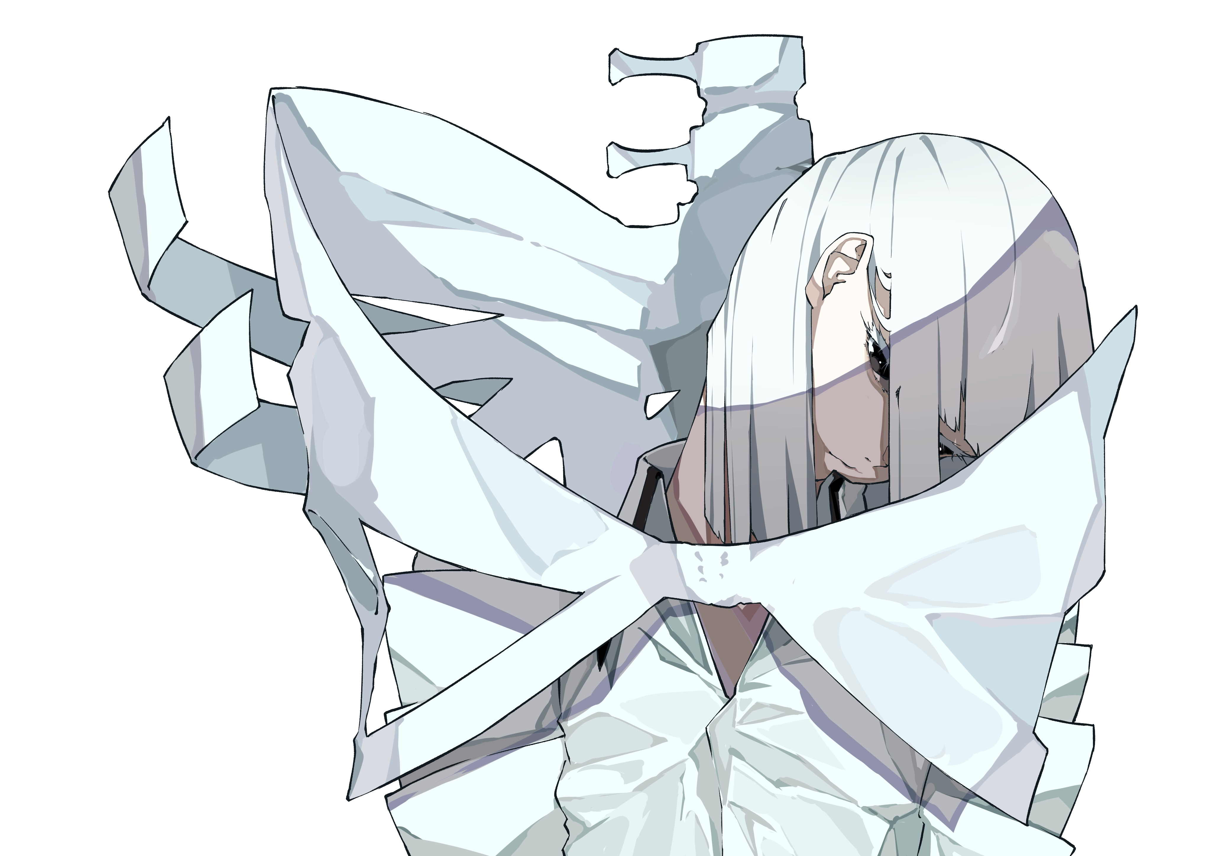 Nico Tina with white ribbons HD Wallpaper