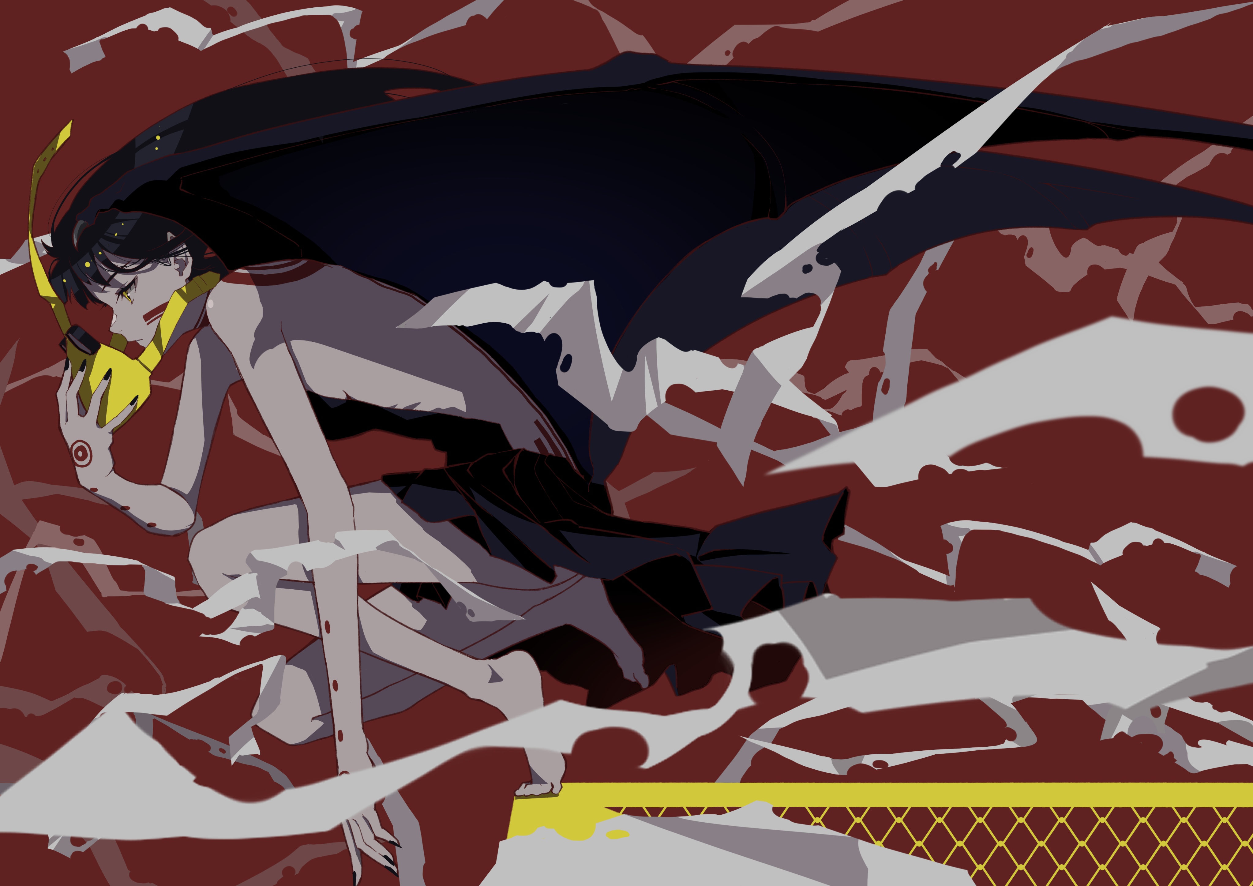 4K Nico Tina with yellow mask HD Wallpaper