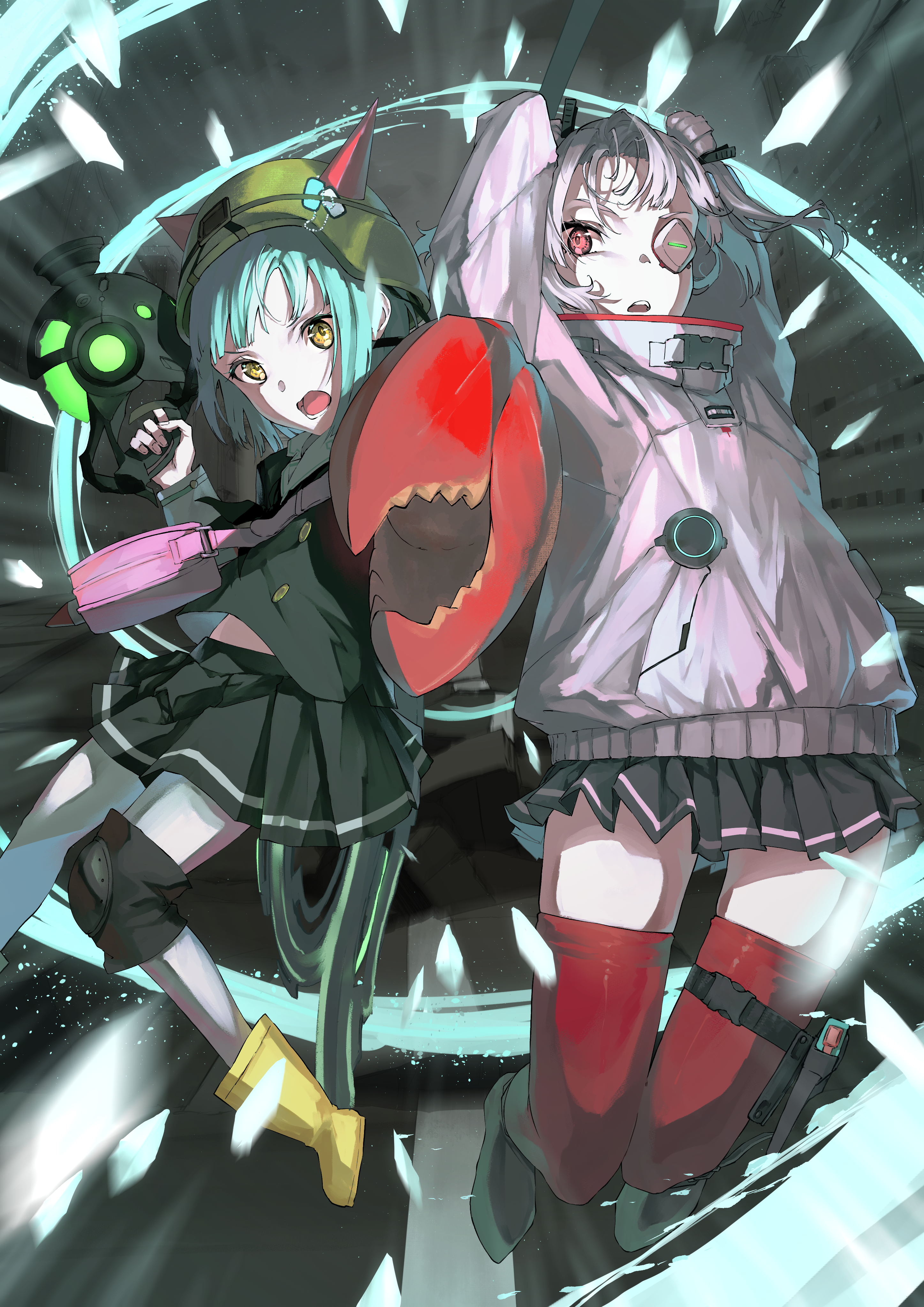 Nico Tina and schoolgirl with weapons HD Phone Wallpaper