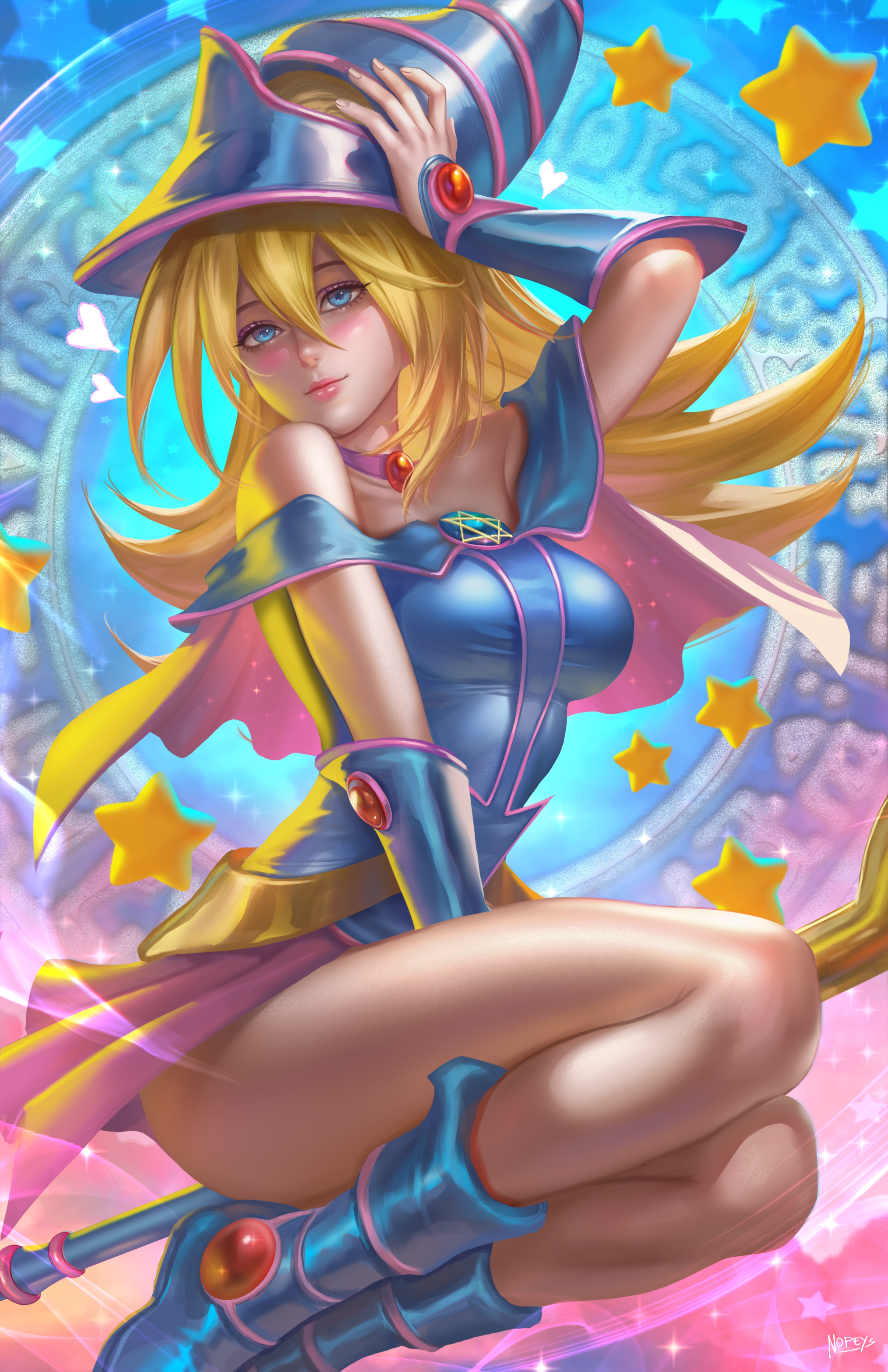 Dark Magician Girl fan art by Nopeys HD Phone Wallpaper