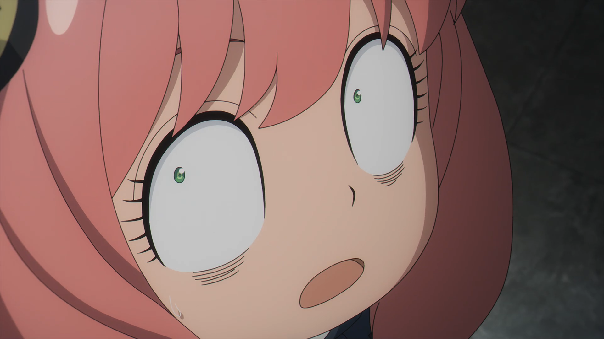 Anya Forger from Spy x Family with a shocked expression HD Wallpaper