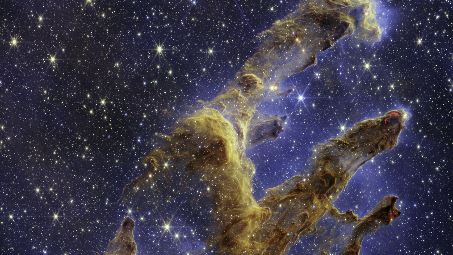 James Webb Space Telescope captures Pillars of Creation HD Wallpaper