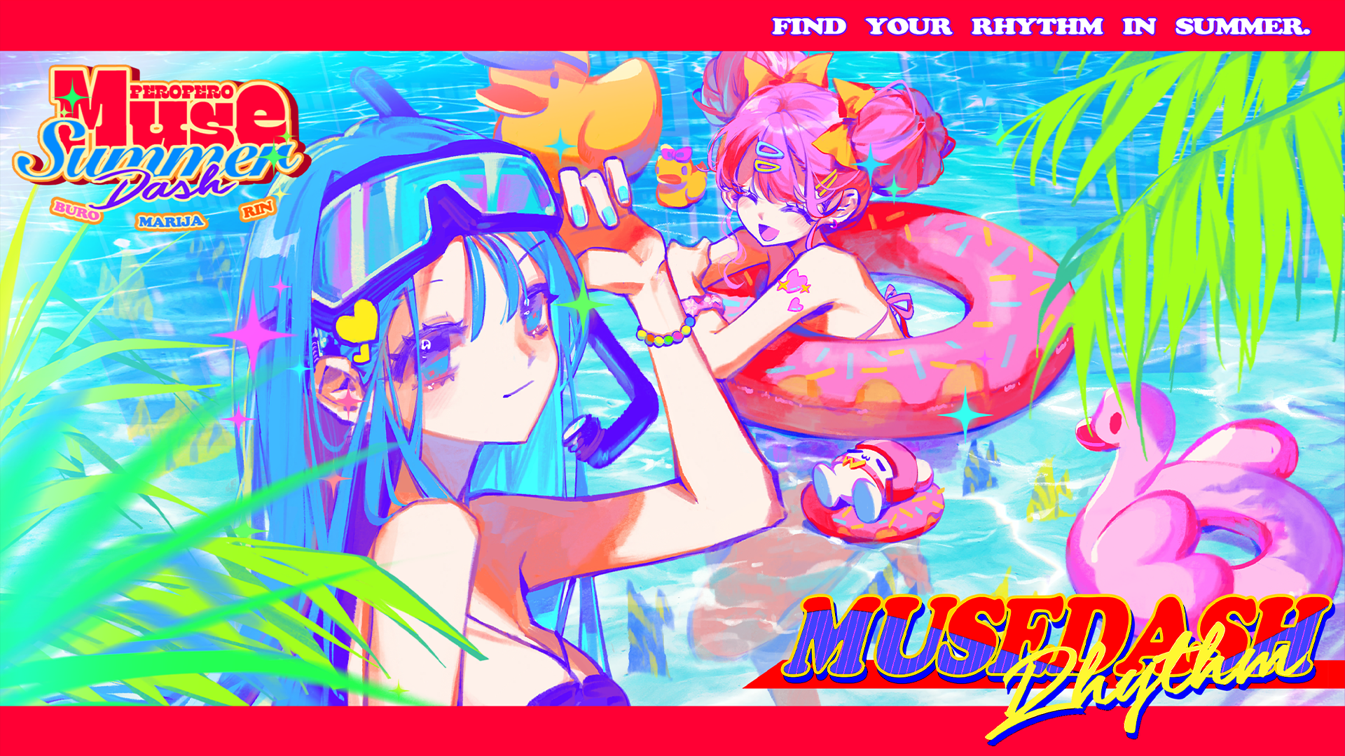 Muse Dash Summer Dash: Find Your Rhythm in Summer HD Wallpaper