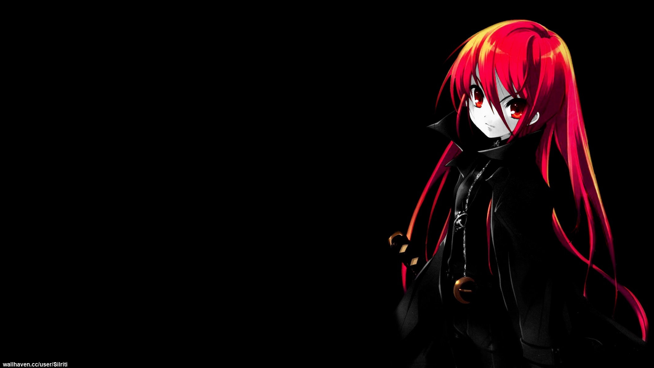 Shana from Shakugan no Shana with red hair HD Wallpaper