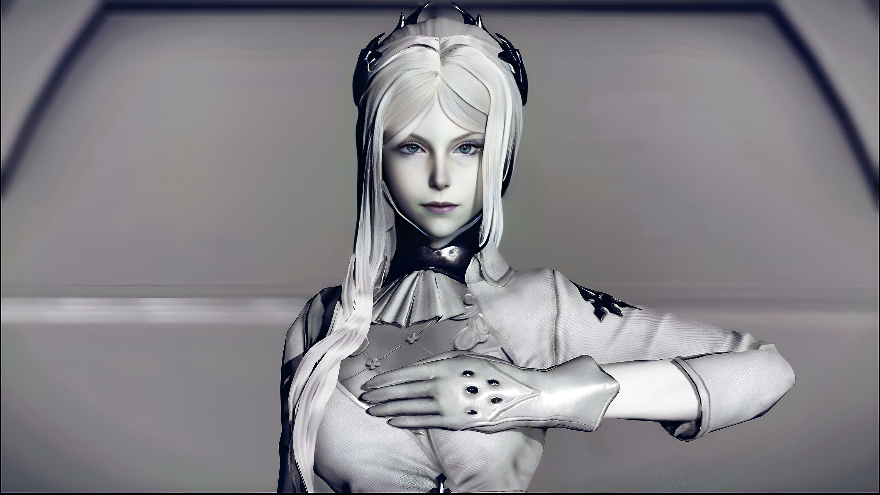 Commander White from Nier: Automata HD Wallpaper