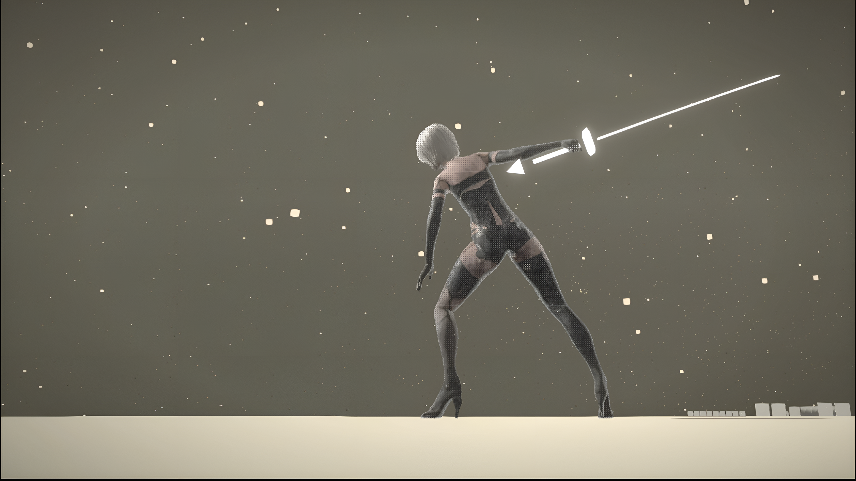 A2 with a sword in Nier: Automata HD Wallpaper