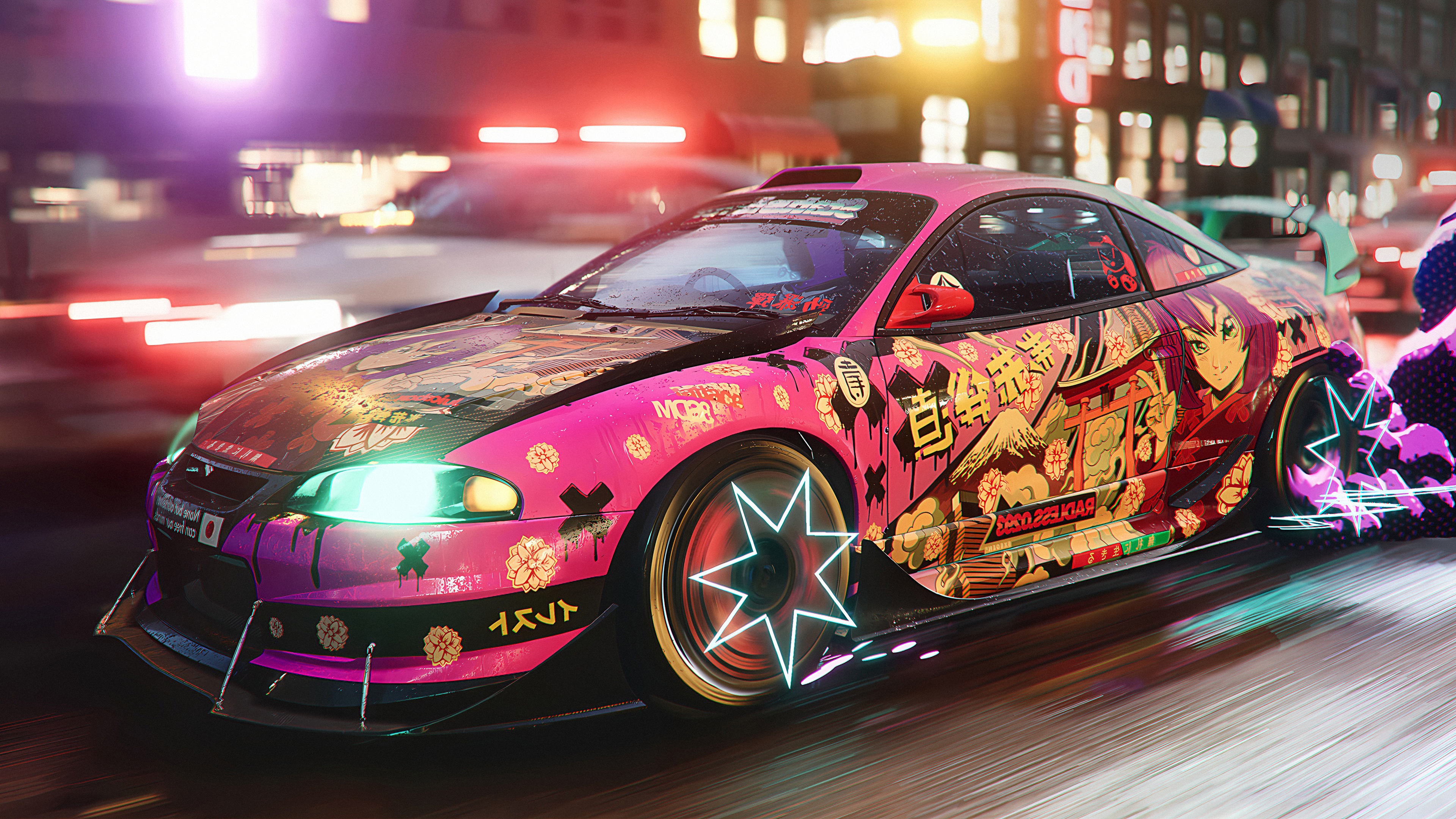 Need for Speed Unbound 4K Anime Car HD Wallpaper