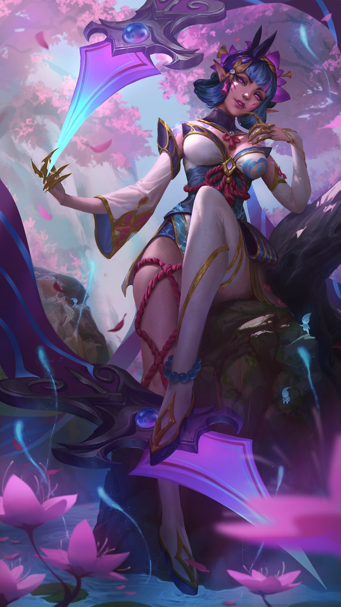 Spirit Blossom Evelynn from League of Legends HD Phone Wallpaper