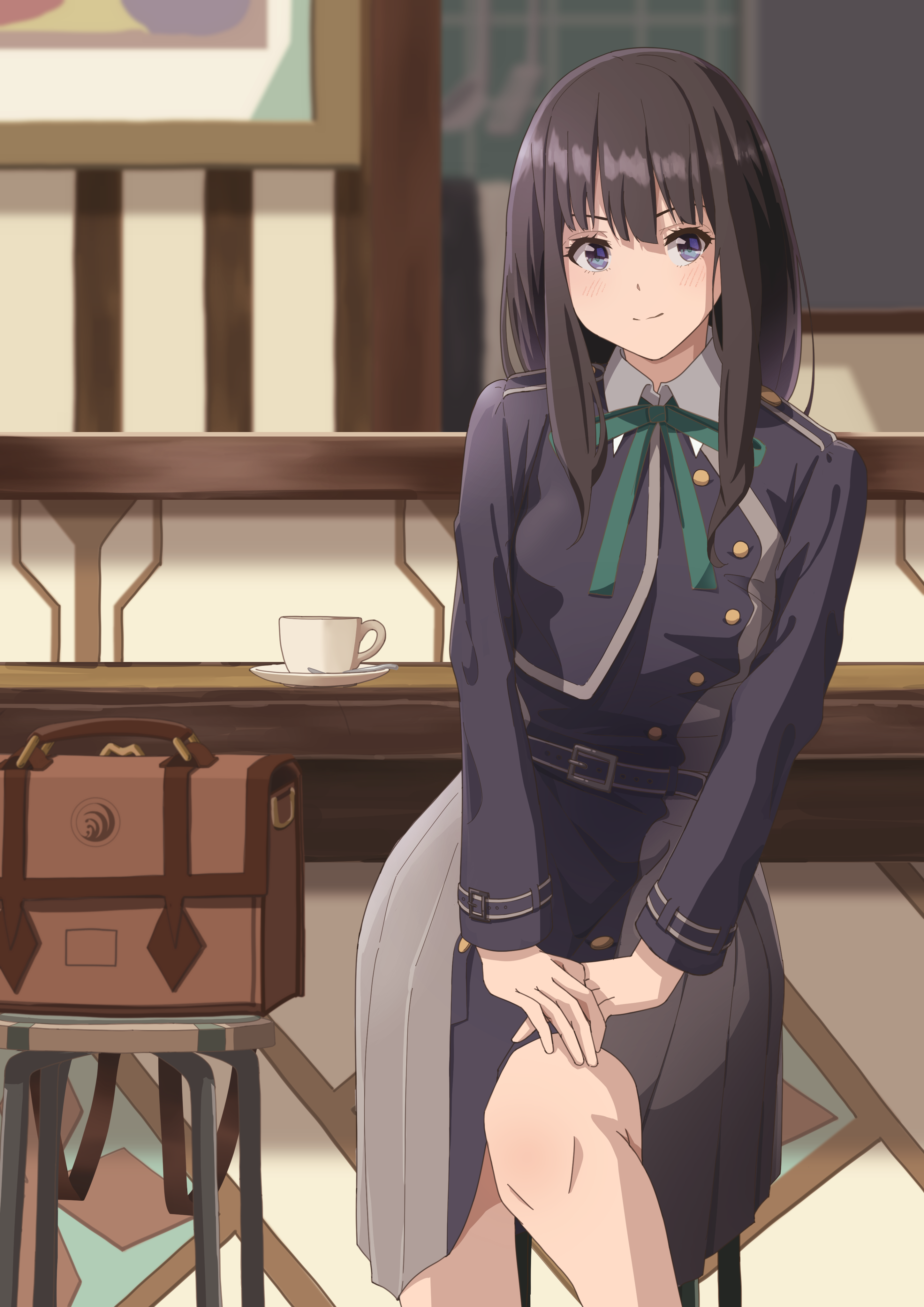 Inoue Takina from Lycoris Recoil fan art HD Phone Wallpaper