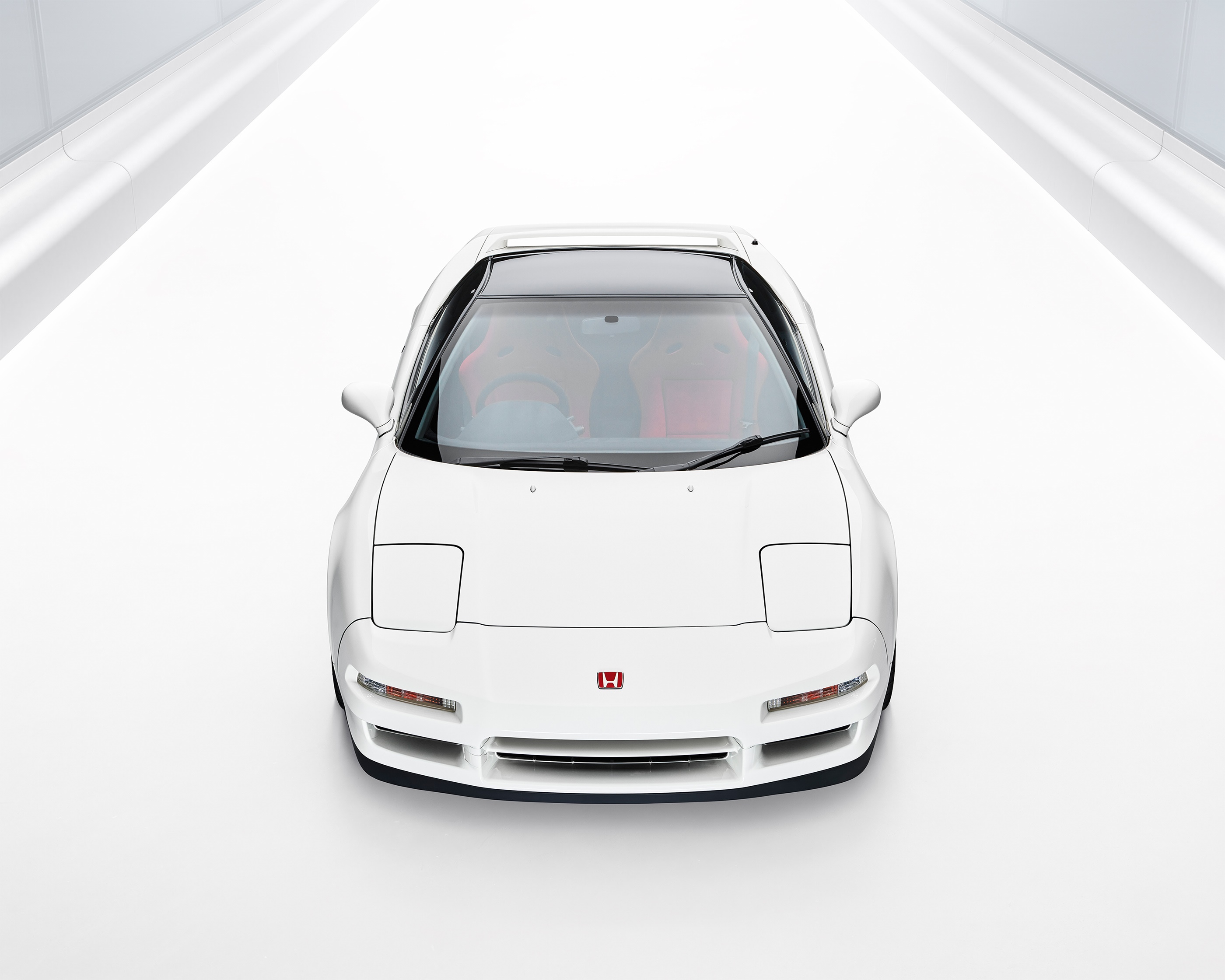 White Honda NSX sports car HD Wallpaper
