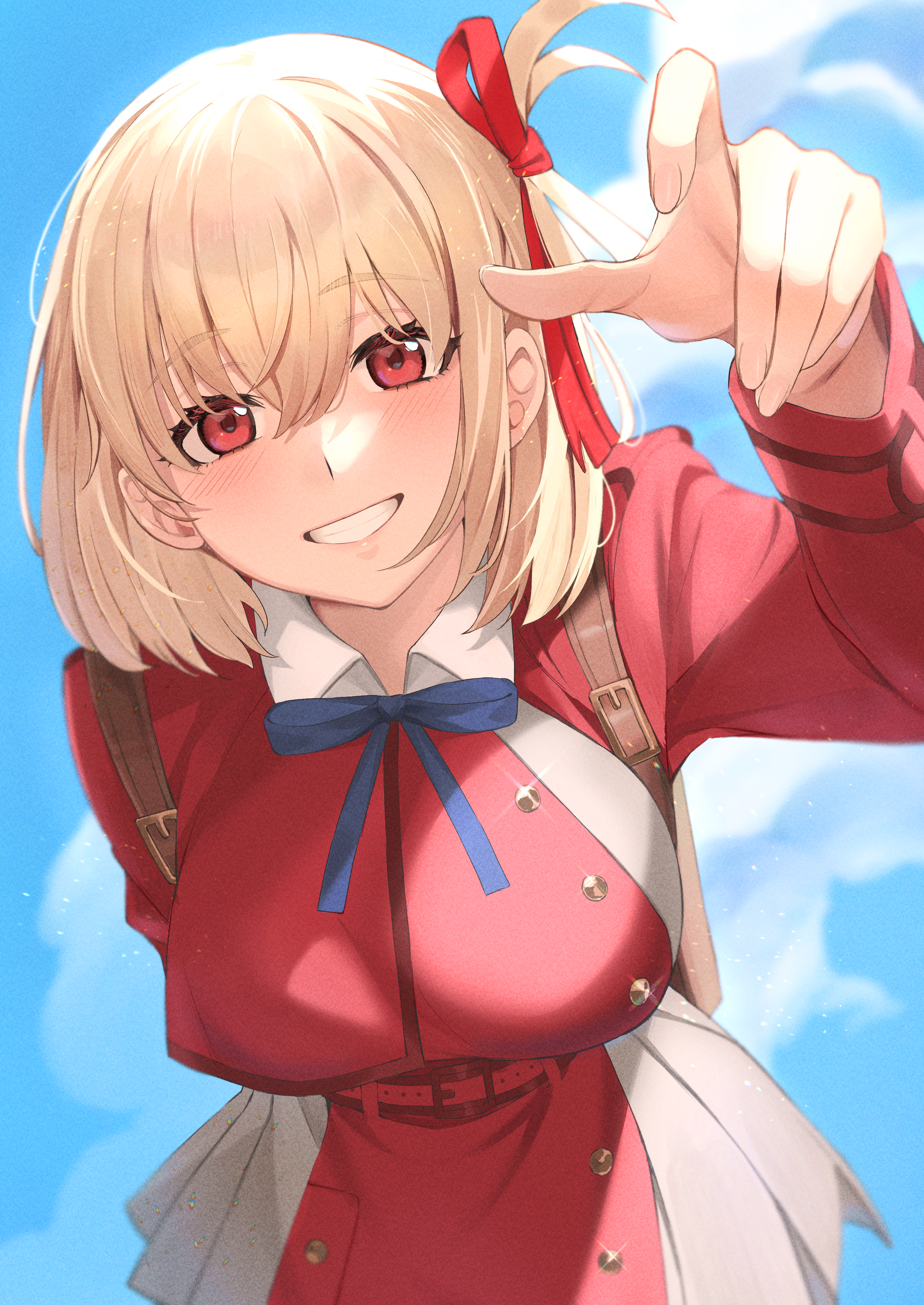 Nishikigi Chisato from Lycoris Recoil fan art HD Phone Wallpaper