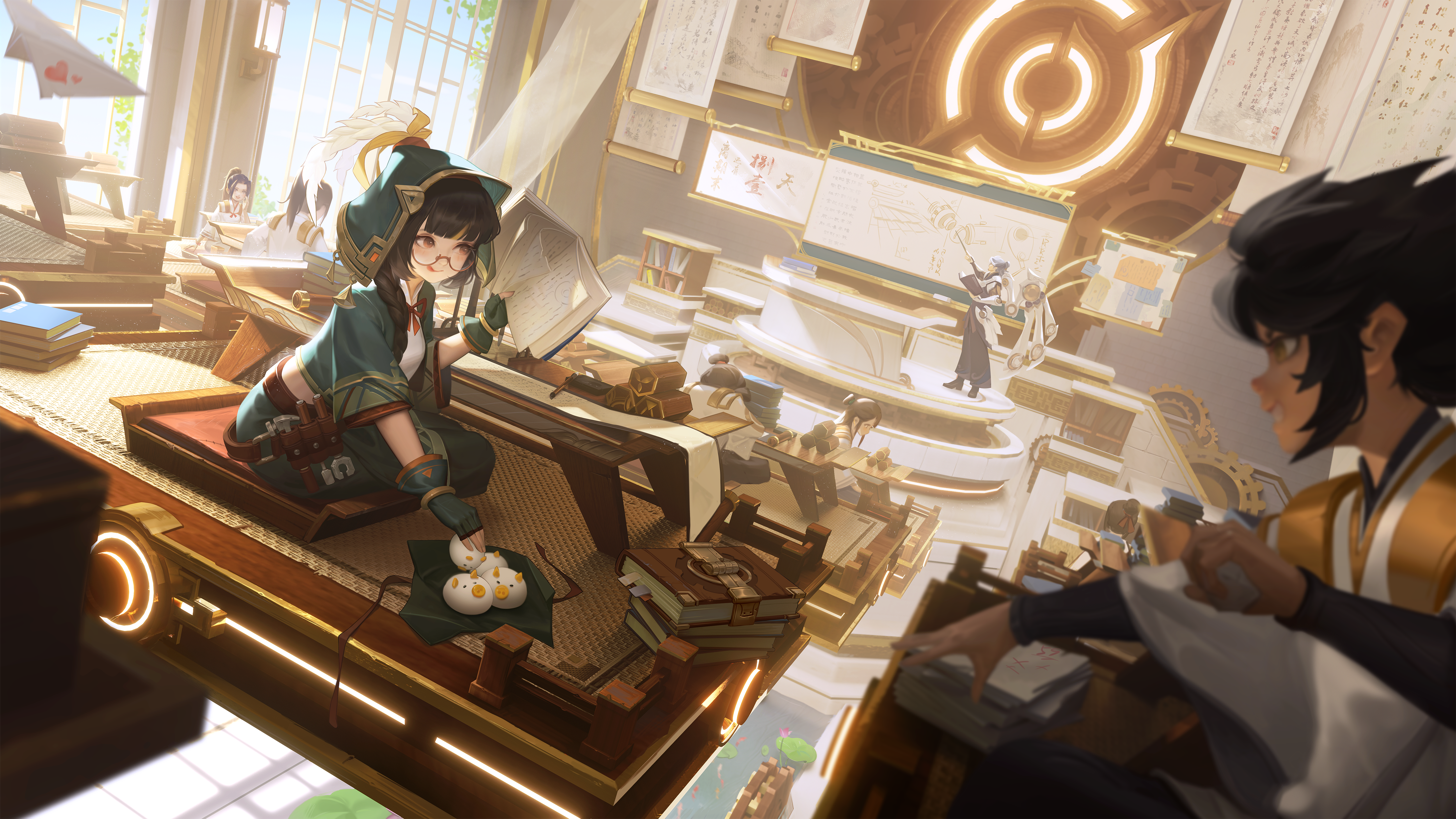 Honor of Kings classroom with students and teachers HD Wallpaper