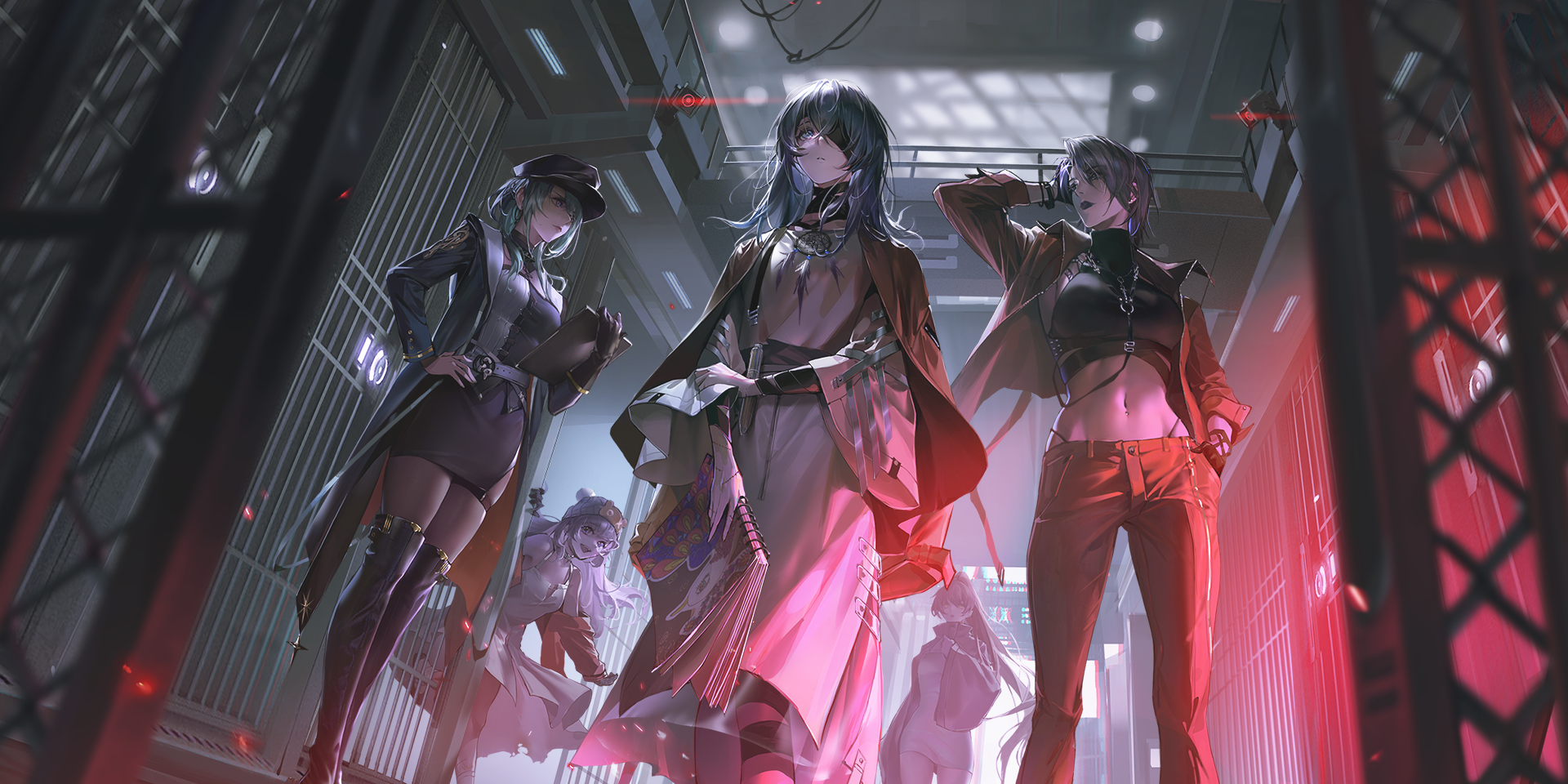 Path to Nowhere MBCC characters in a hallway HD Wallpaper