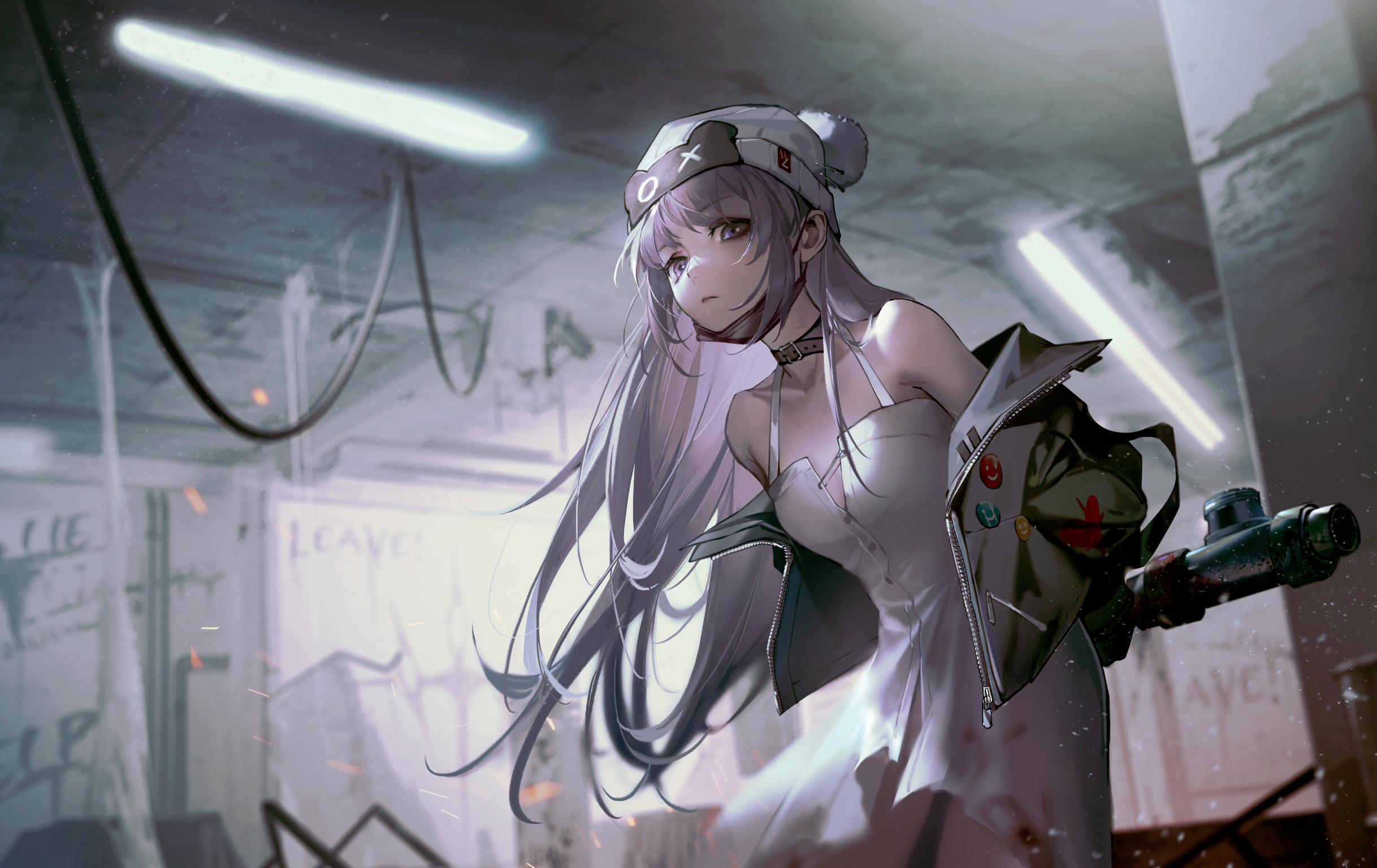 Hella from Path to Nowhere holding a weapon HD Wallpaper