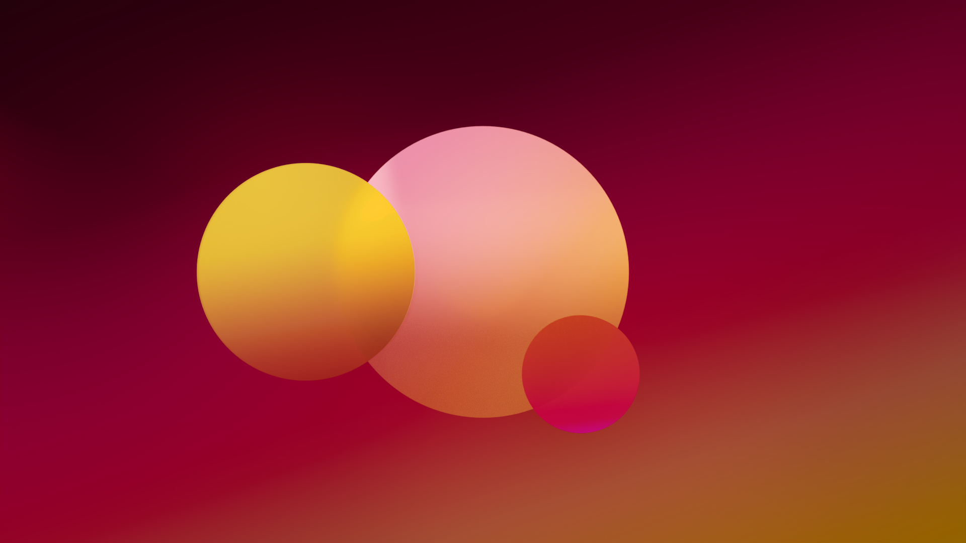 Blender abstract gradient spheres HD Wallpaper