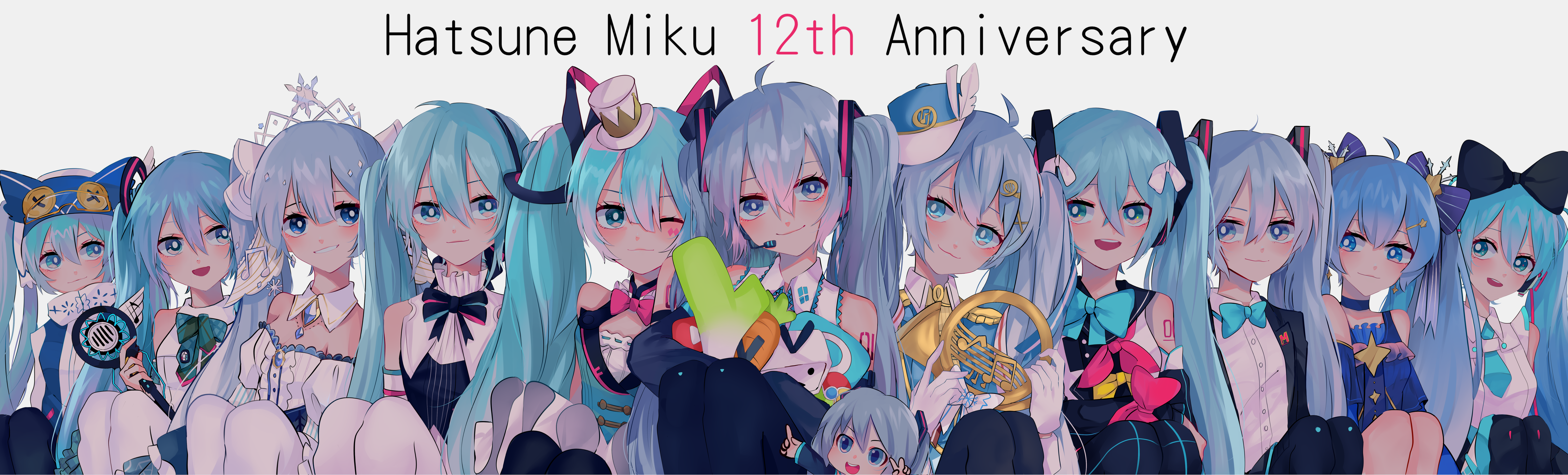 Hatsune Miku 12th Anniversary HD Wallpaper