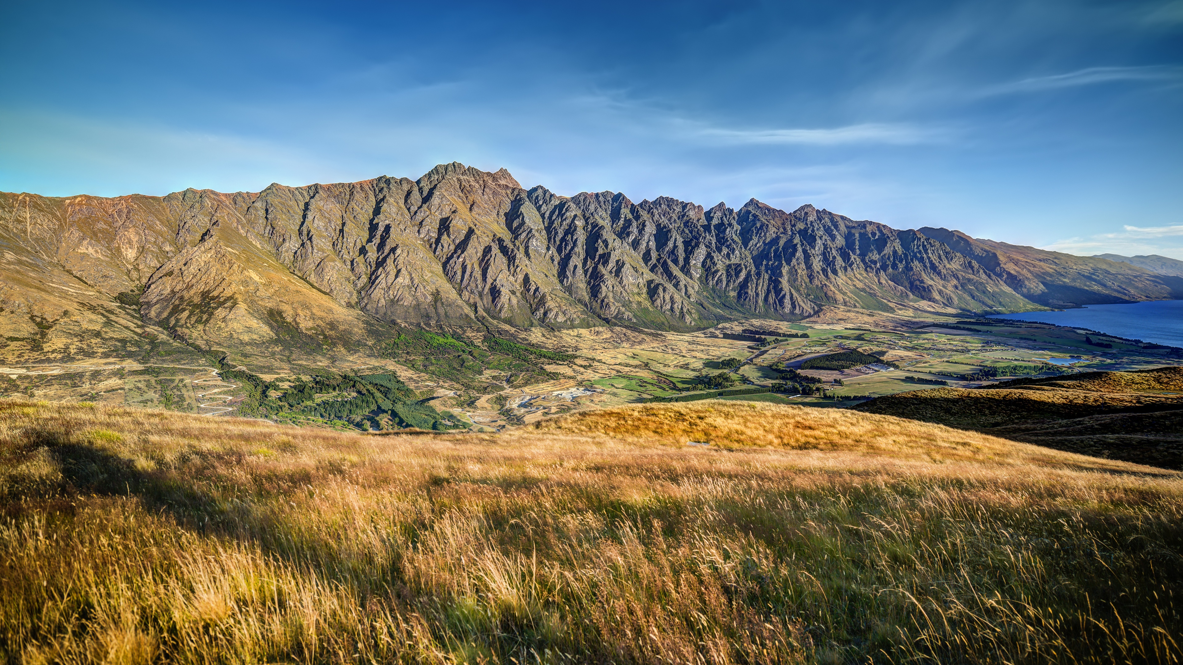 4K landscape of mountains and valley in New Zealand HD Wallpaper