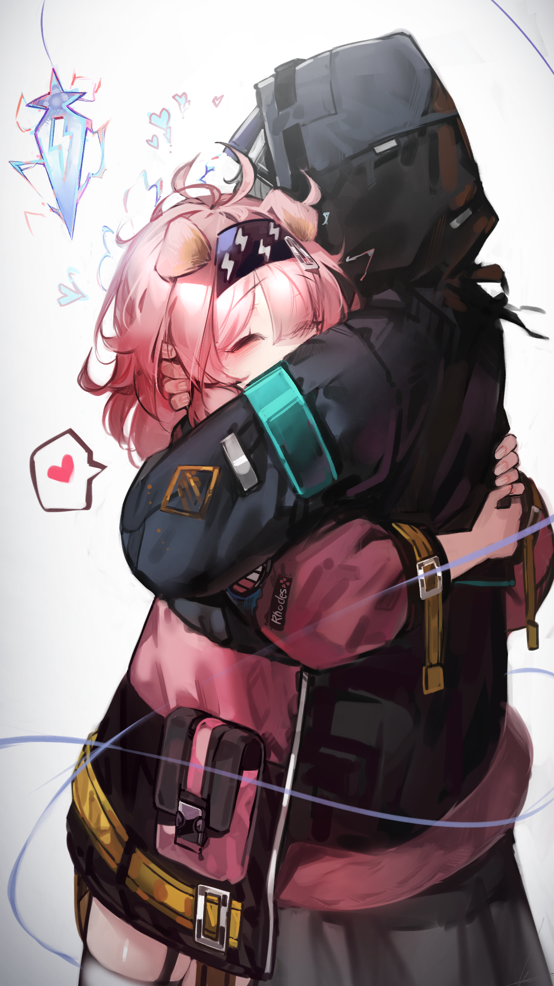 Goldenglow and Rhodes Island hugging HD Phone Wallpaper