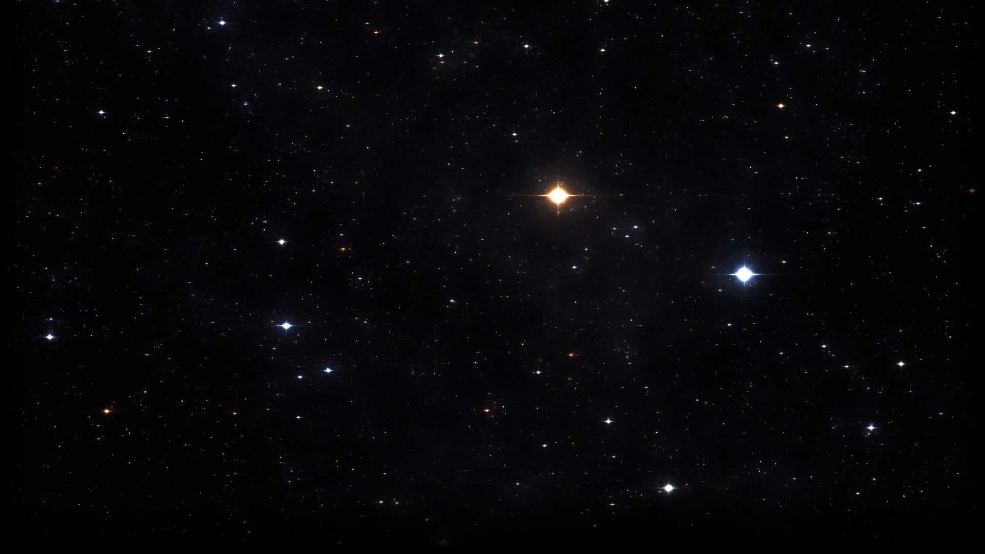 Stars in the dark night sky HD Wallpaper