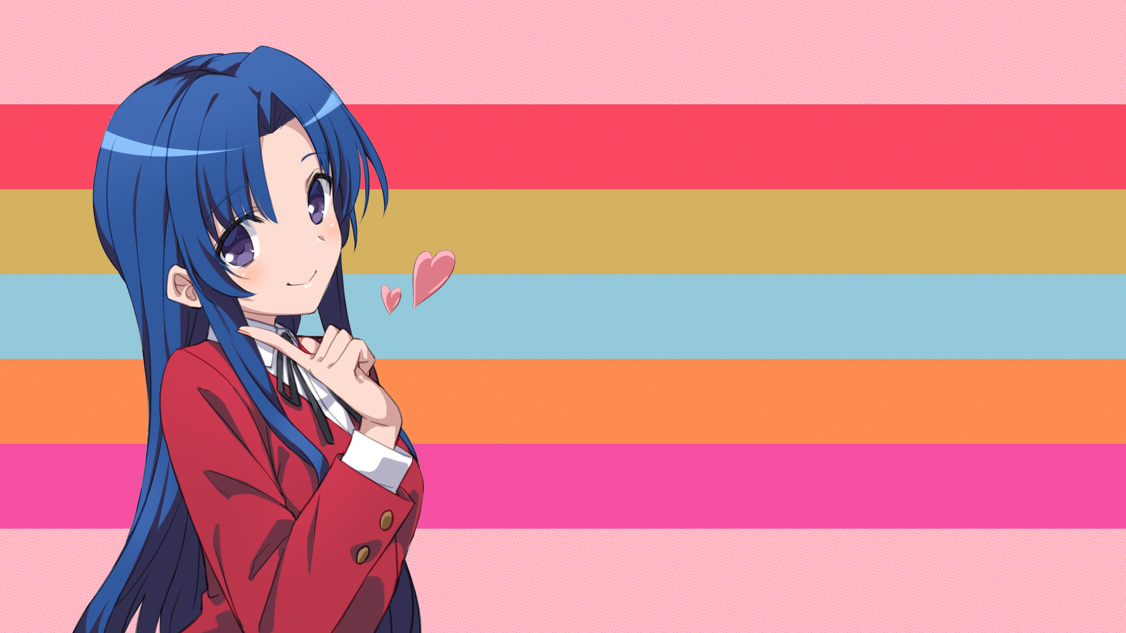 4K Toradora! Ami Kawashima with blue hair HD Wallpaper