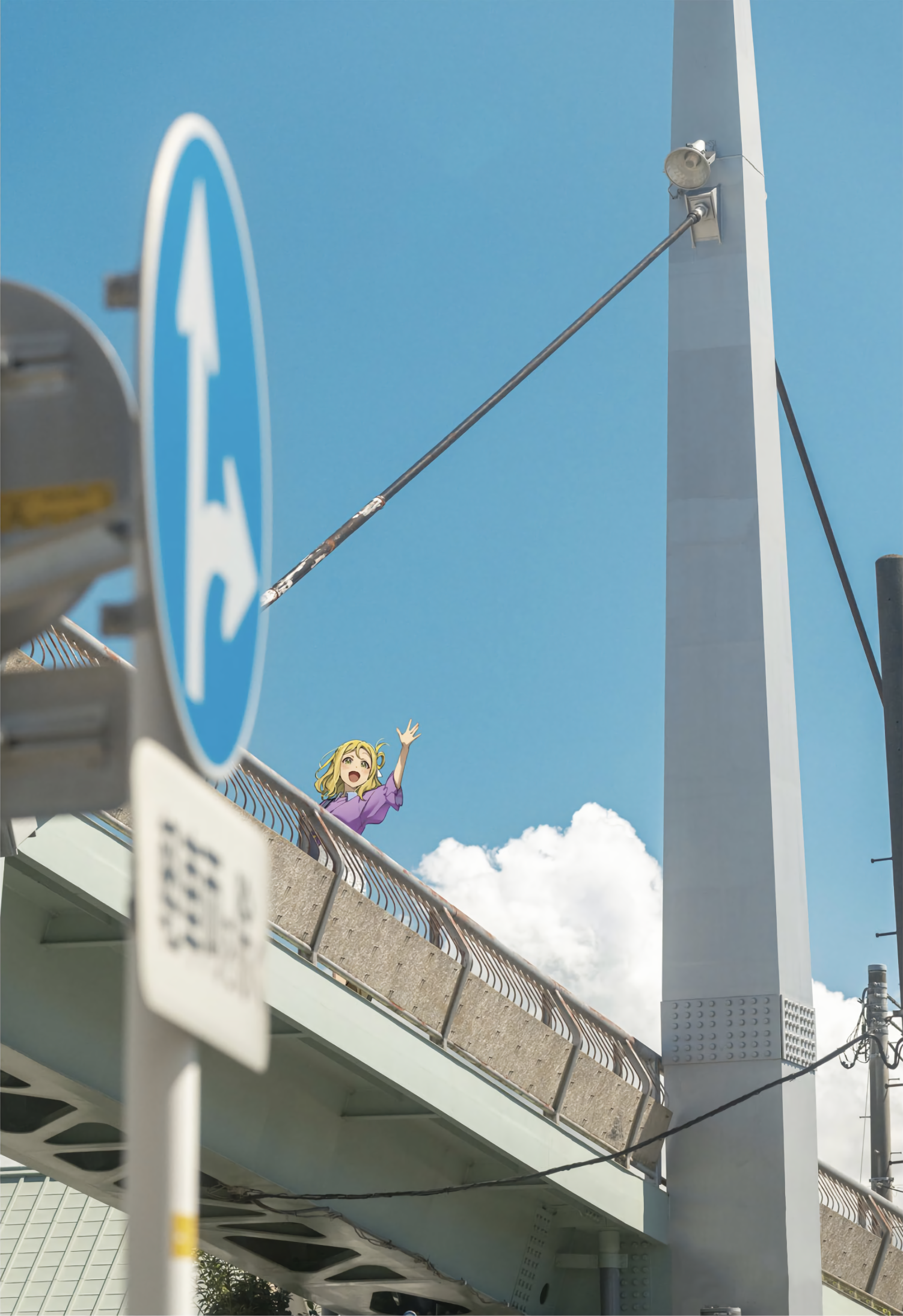 Ohara Mari from Love Live! Sunshine on a bridge HD Phone Wallpaper