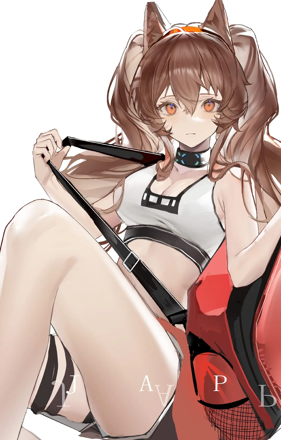 Arknights Angelina with animal ears HD Phone Wallpaper