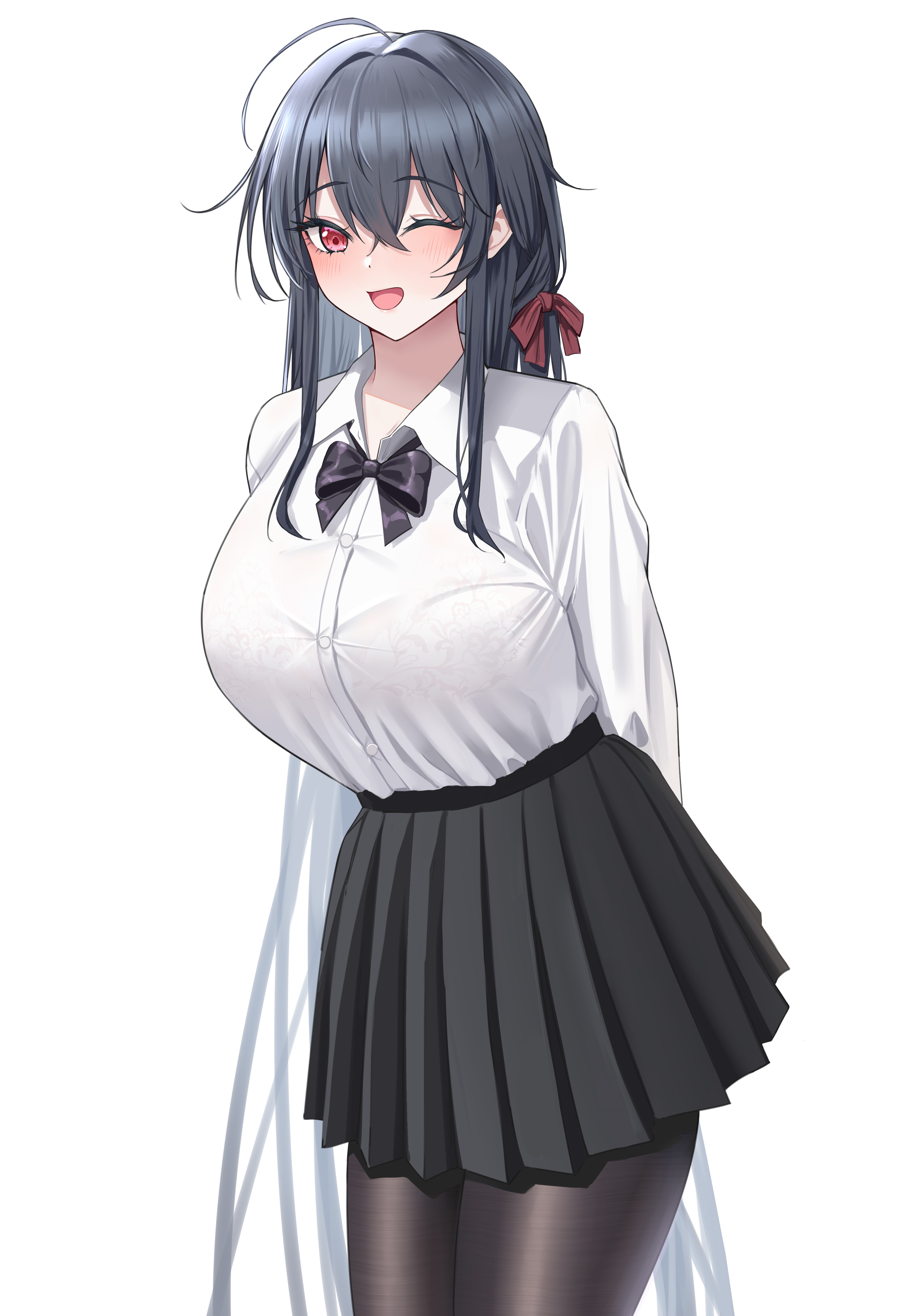Taihou in a school uniform HD Phone Wallpaper