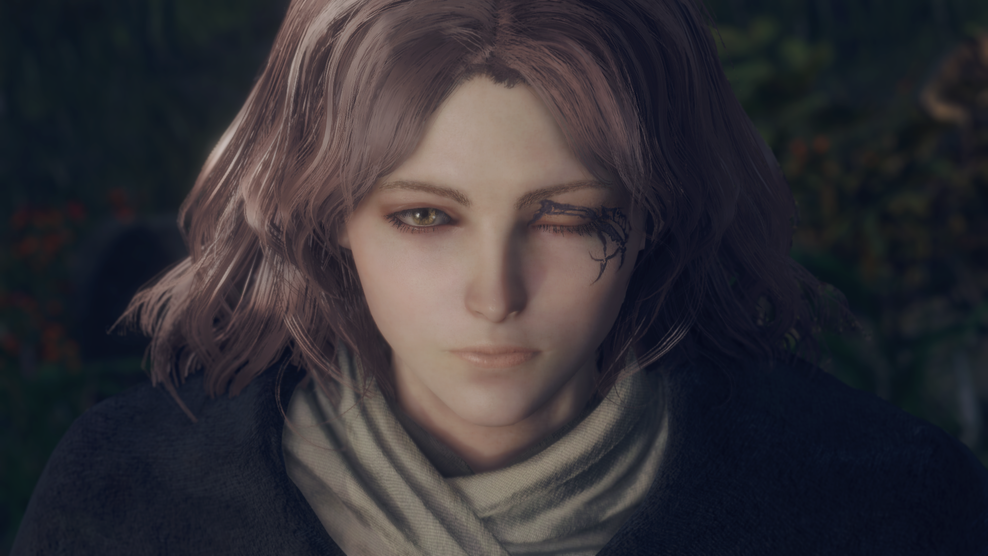 Melina from Elden Ring with one eye closed HD Wallpaper
