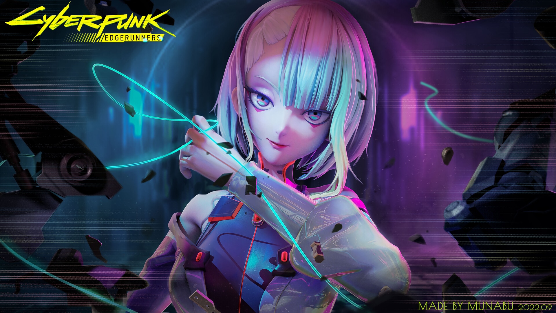 Lucy from Cyberpunk: Edgerunners HD Wallpaper