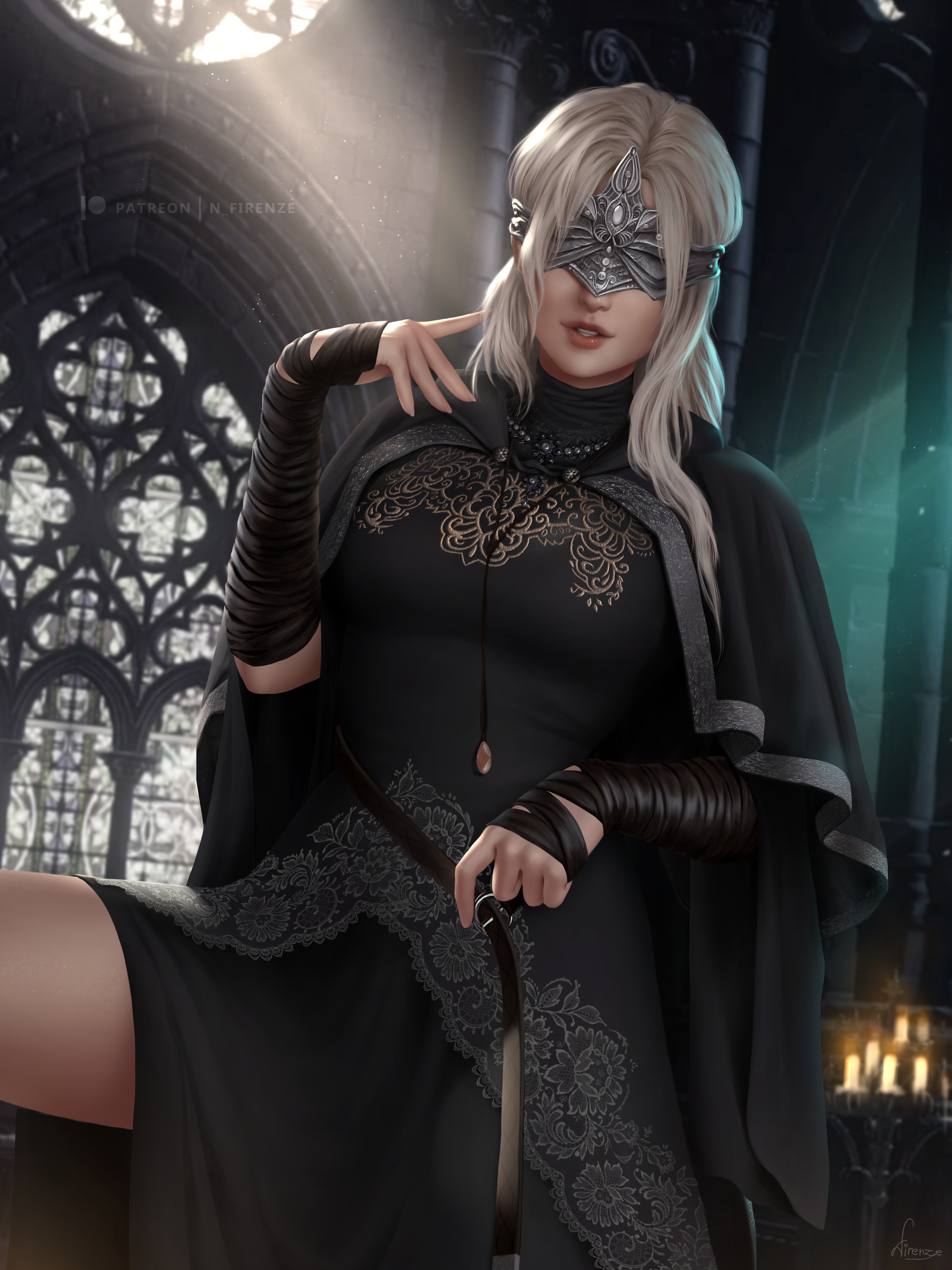 Firekeeper fan art from Dark Souls by Firenze Art HD Phone Wallpaper