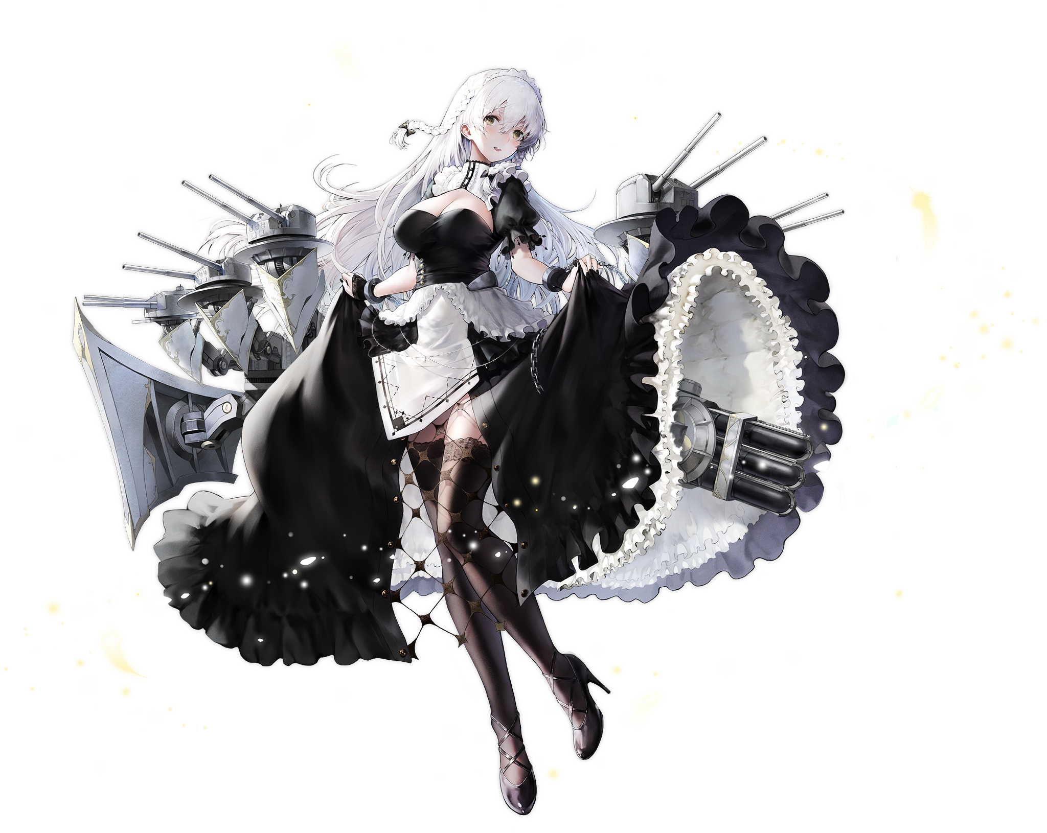 Hermione from Azur Lane lifting her dress HD Wallpaper