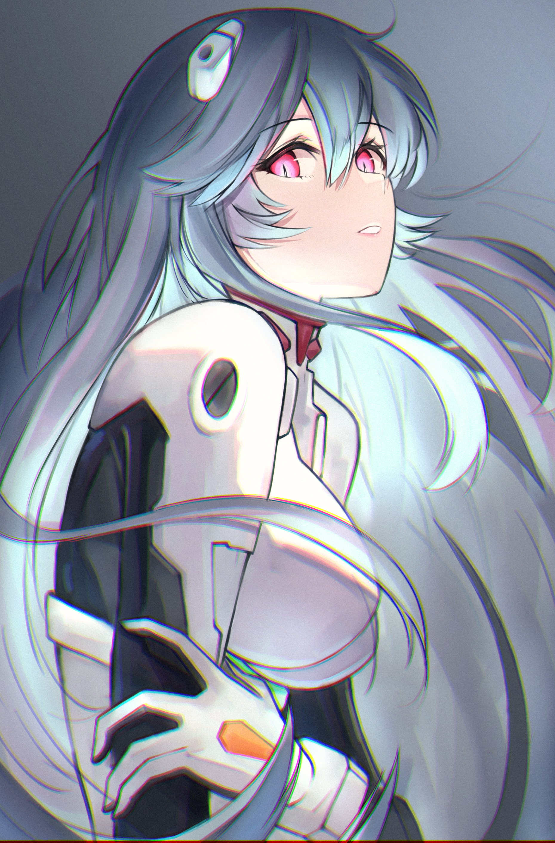 Rebuild of Evangelion Ayanami Rei Fan Art HD Phone Wallpaper