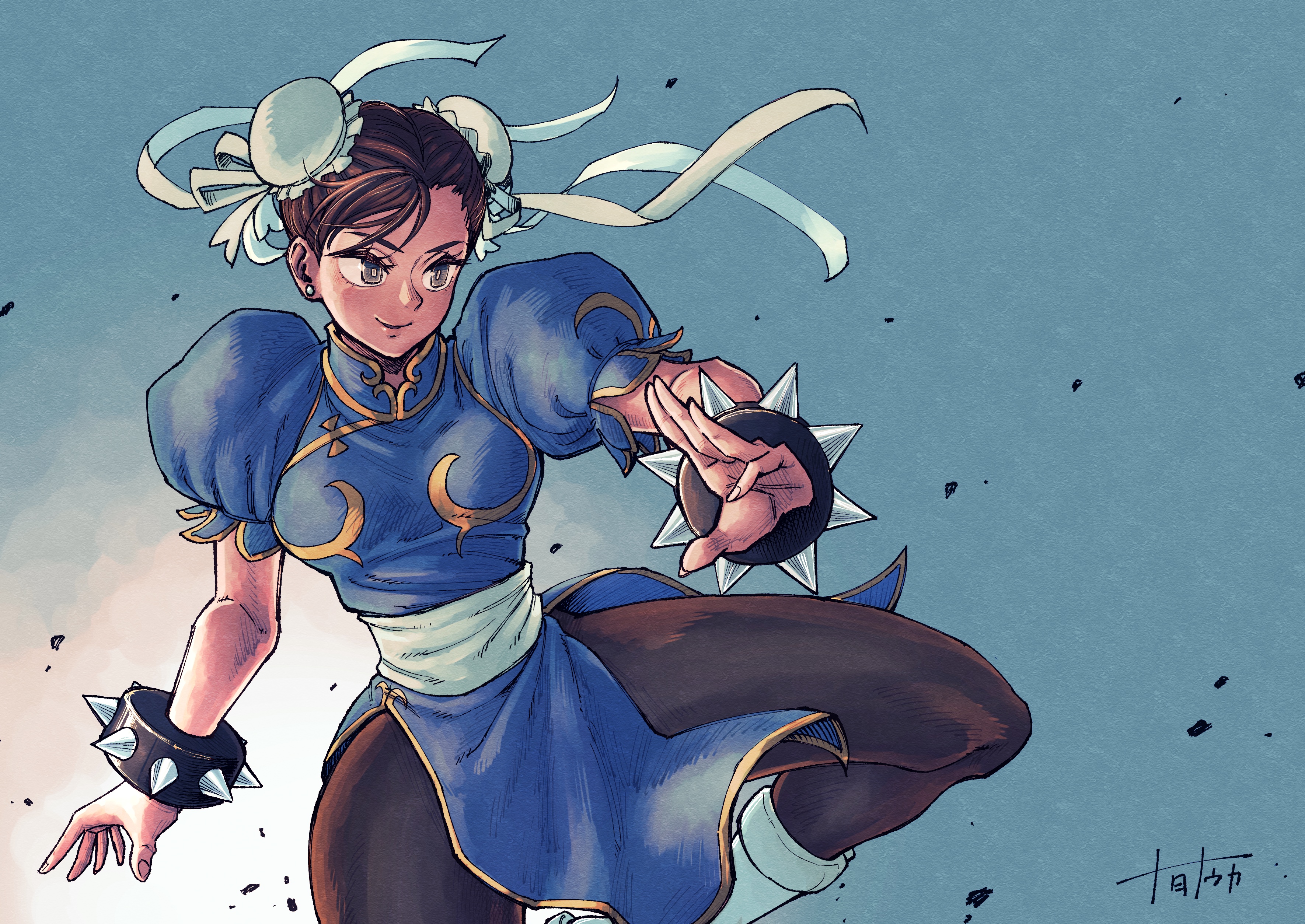 Chun-Li from Street Fighter fan art HD Wallpaper
