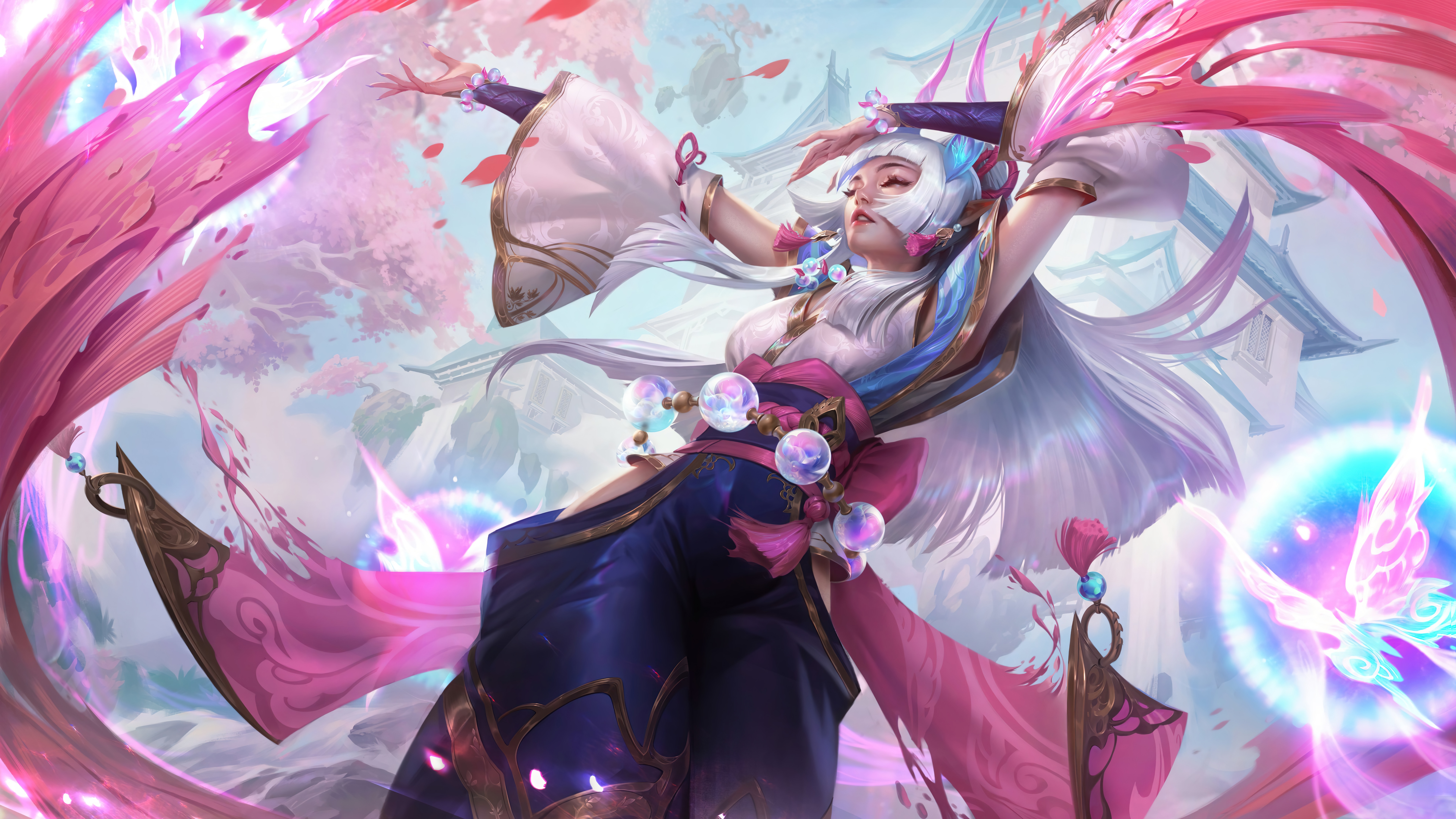 Spirit Blossom Syndra 4K League of Legends HD Wallpaper