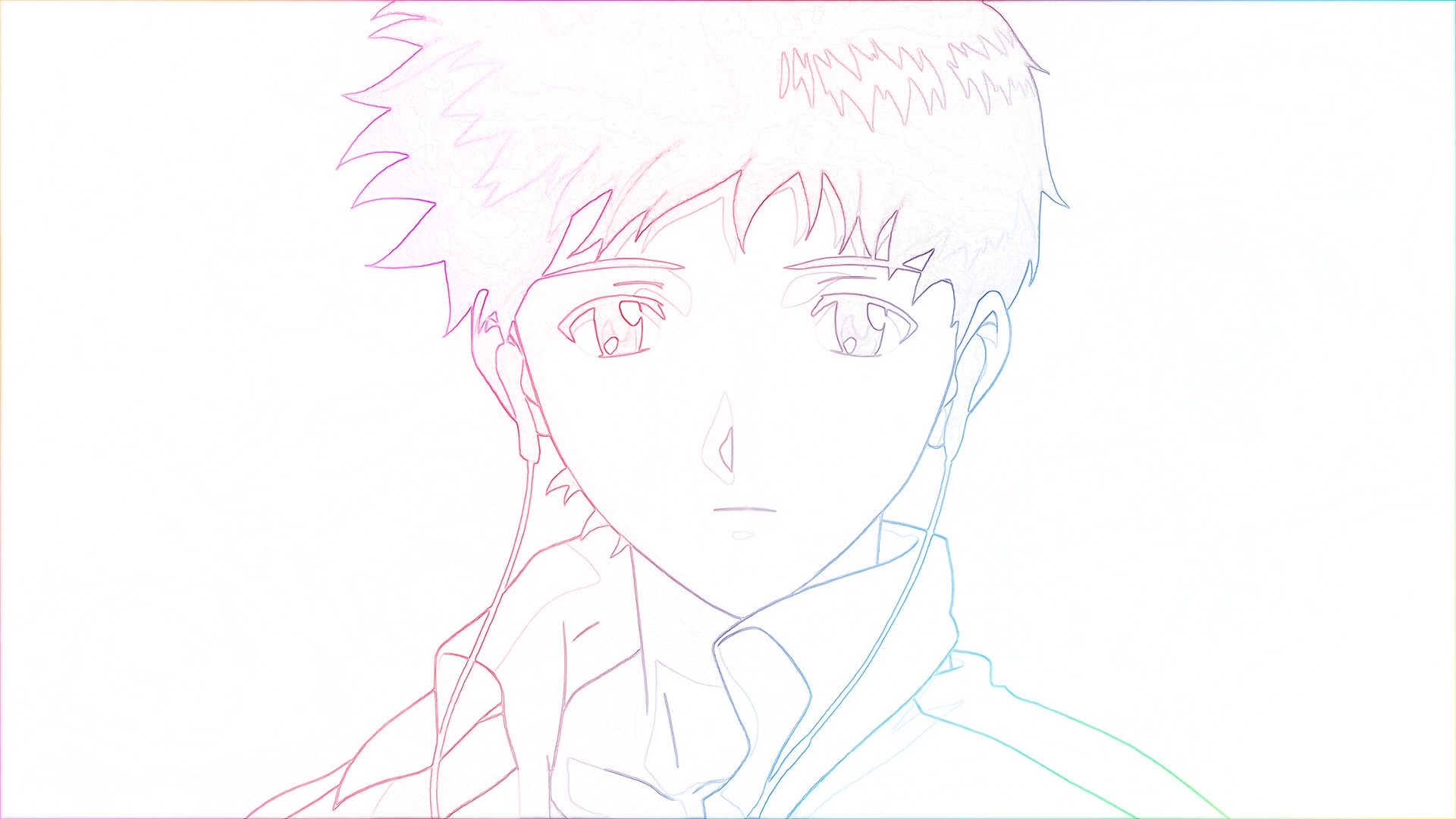 Ikari Shinji from Neon Genesis Evangelion drawing HD Wallpaper