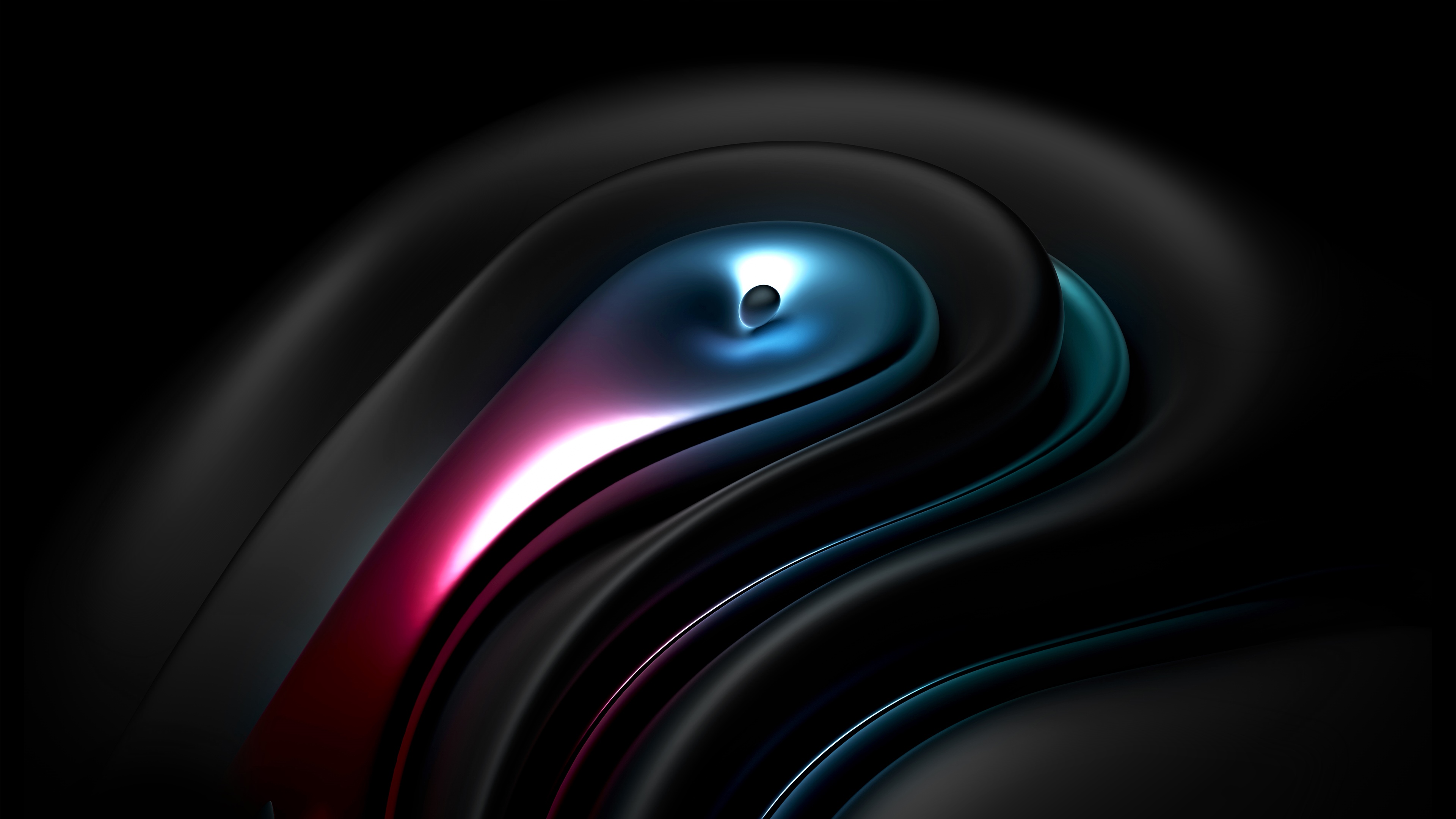 3D Abstract Water Drops Concept Art HD Wallpaper