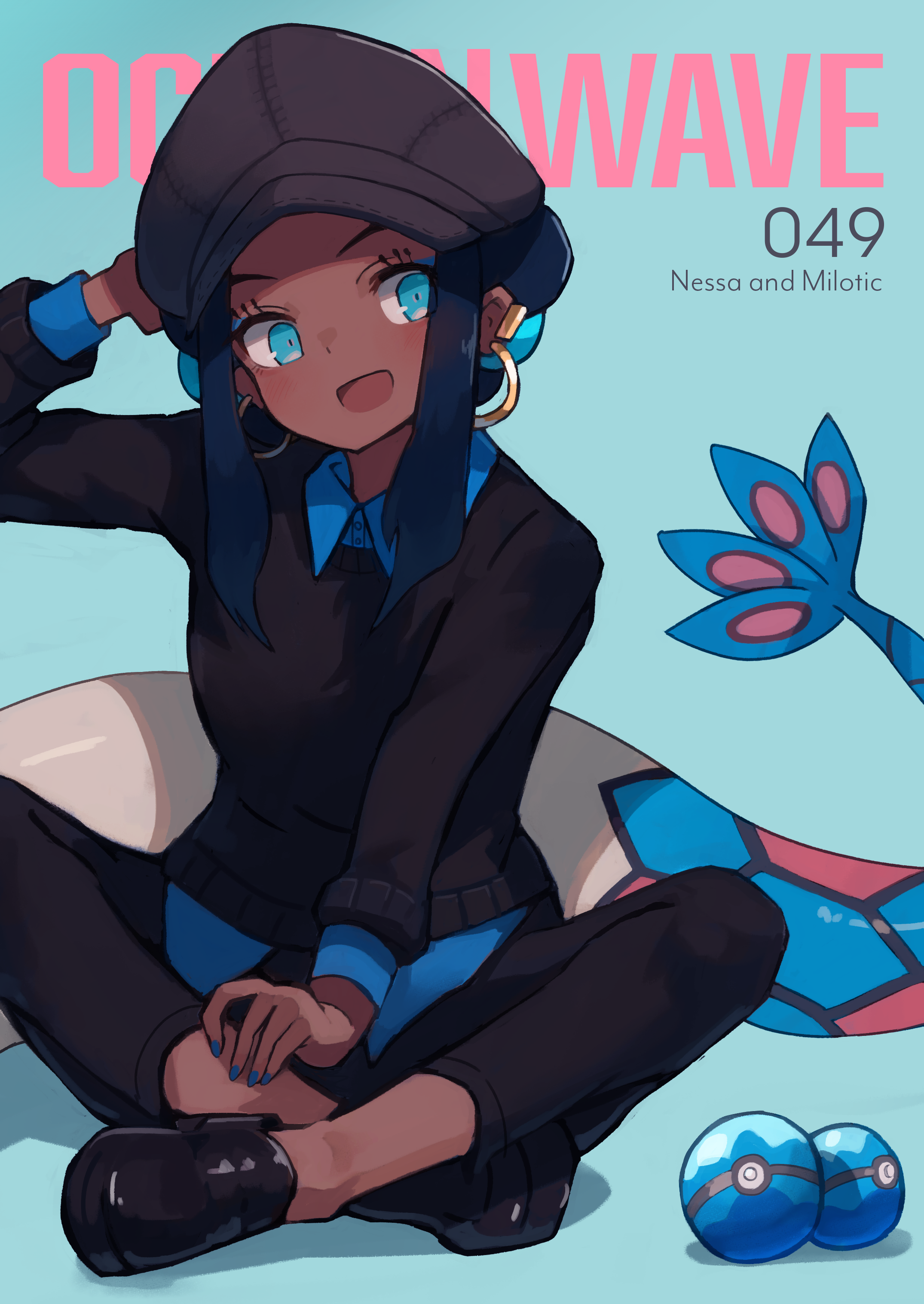 Nessa and Milotic from Pokémon HD Phone Wallpaper