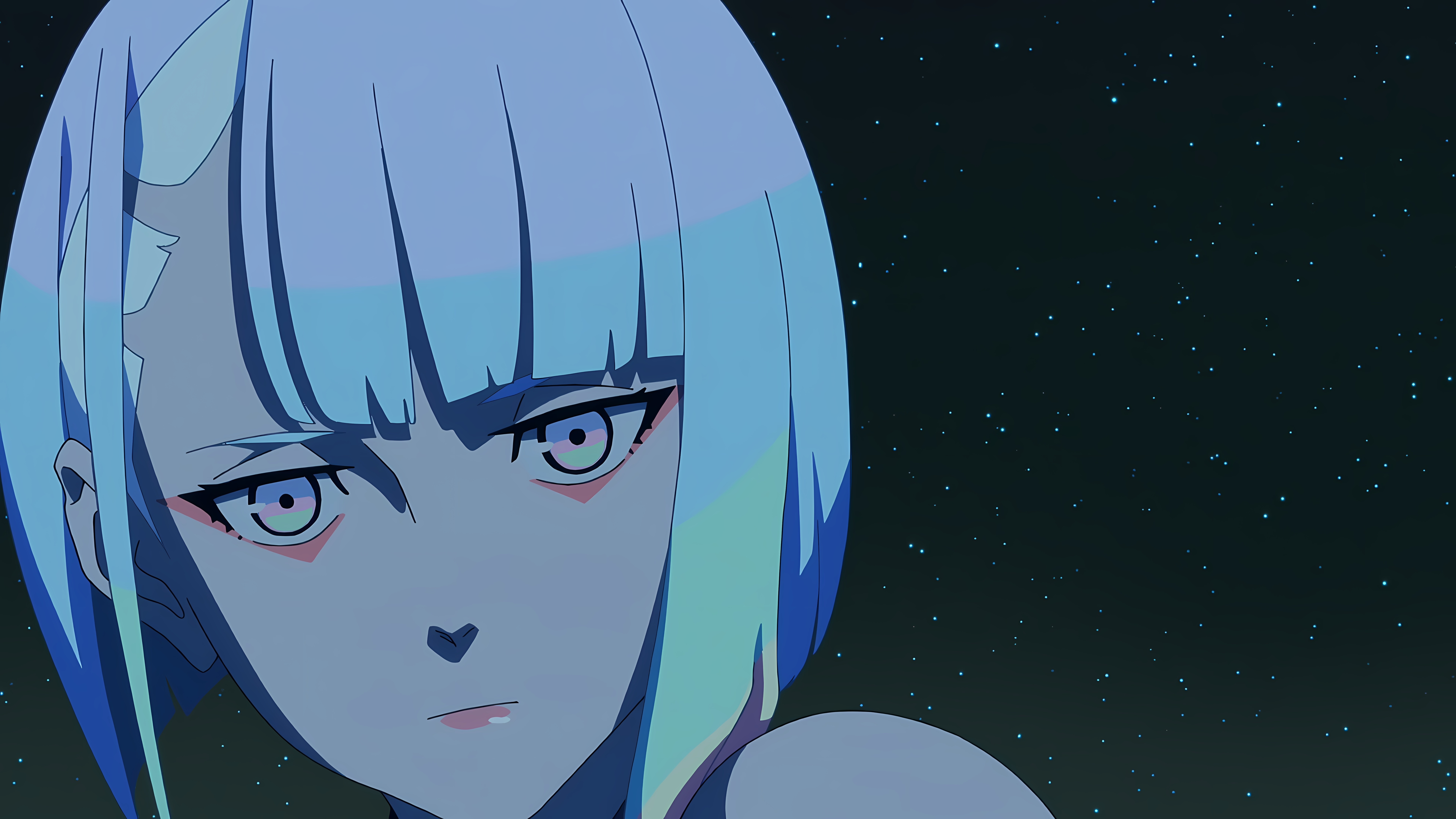 4K Anime screenshot of Lucy from Cyberpunk: Edgerunners HD Wallpaper